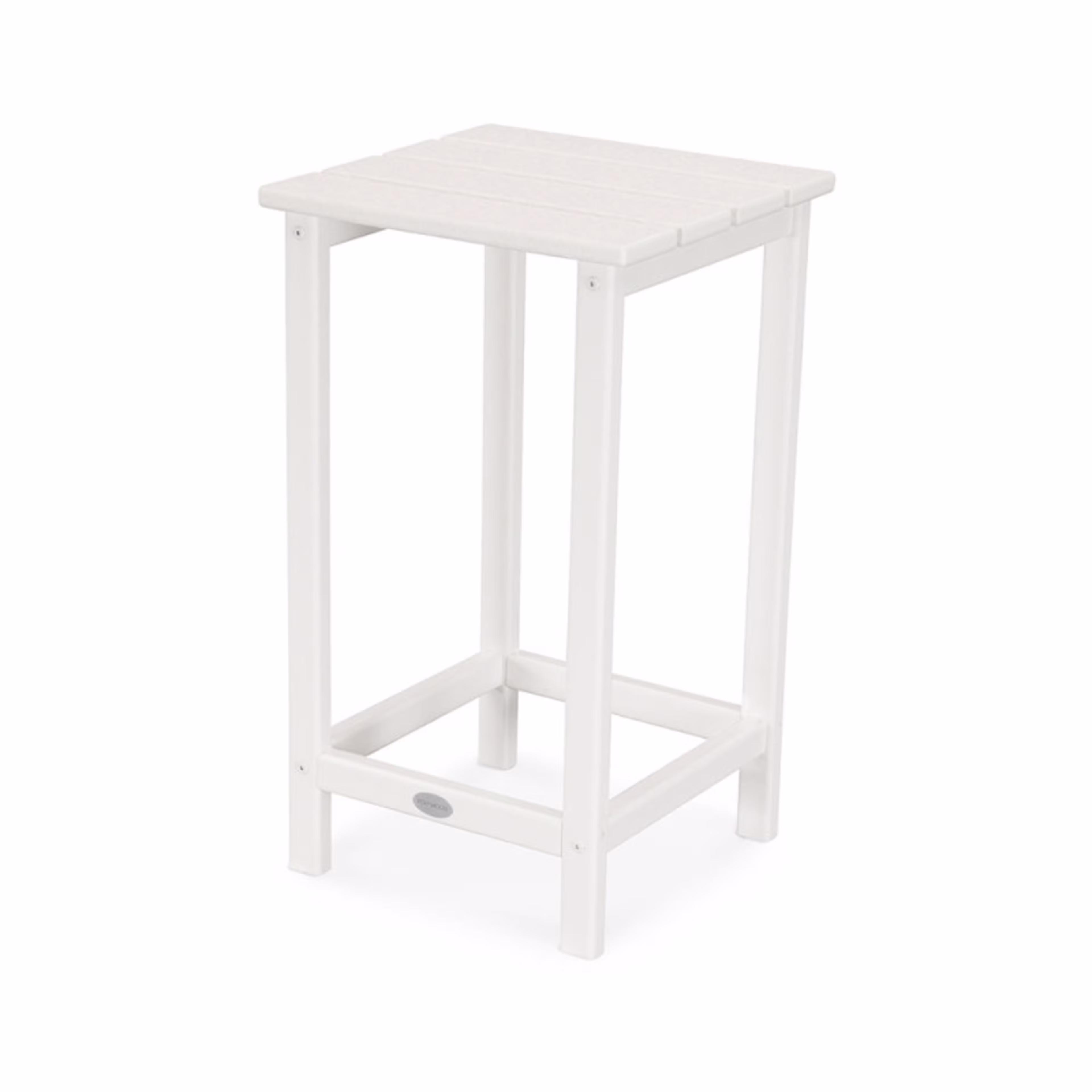 Polywood Long Island 15" Square Side Table - 26" Tall