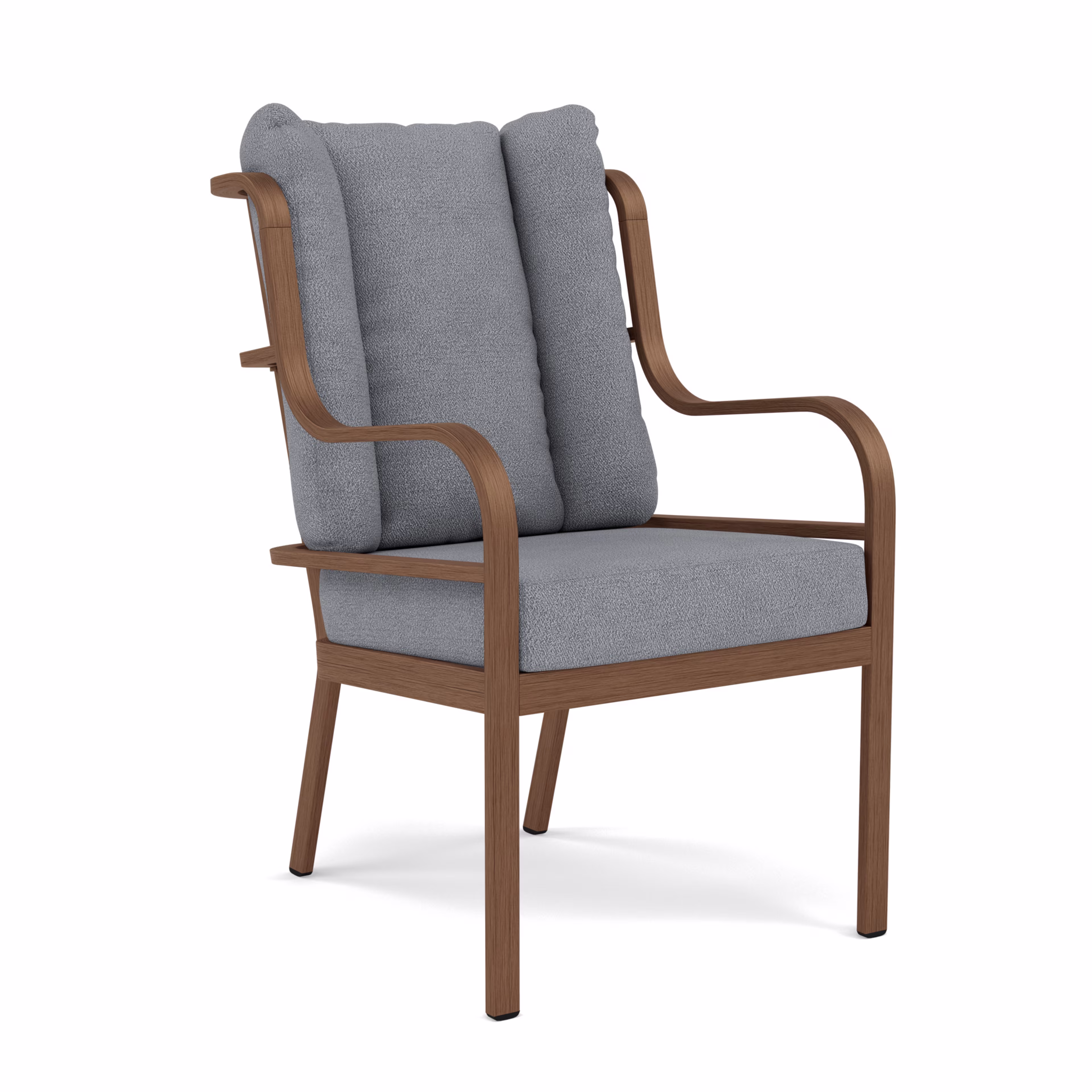 Woodard Brit Aluminum Dining Armchair