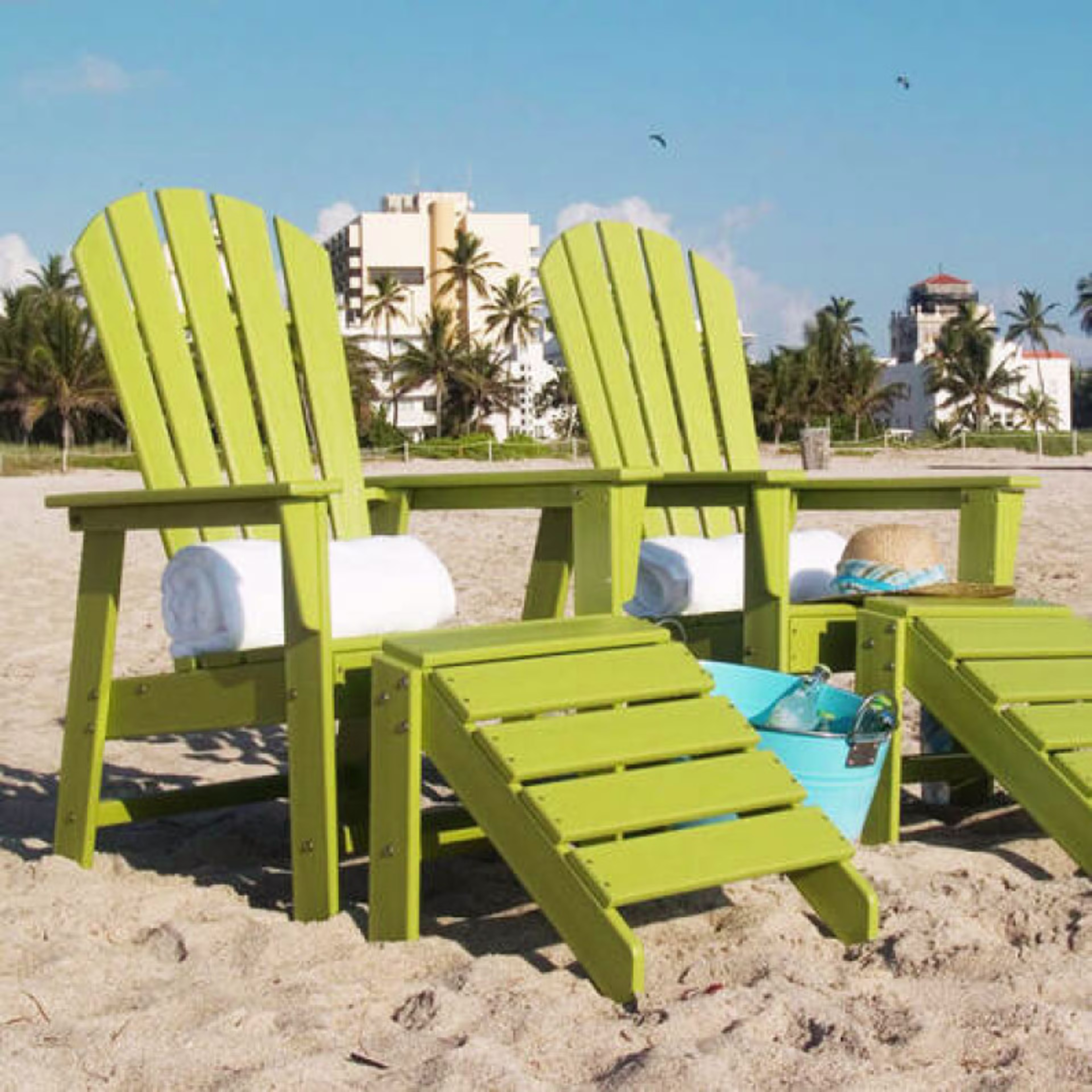 Polywood South Beach Ottoman