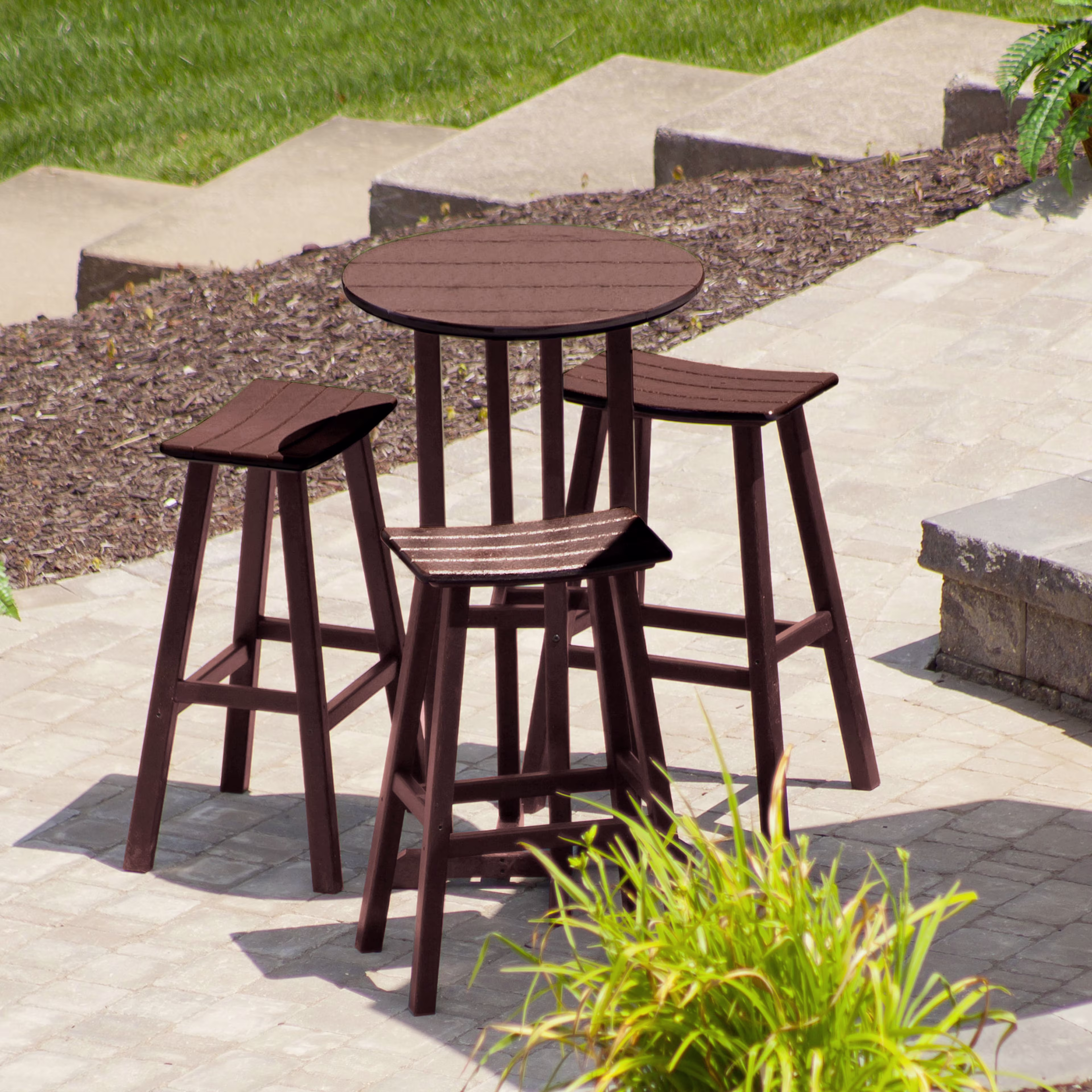 Polywood Traditional Saddle Bar Stool