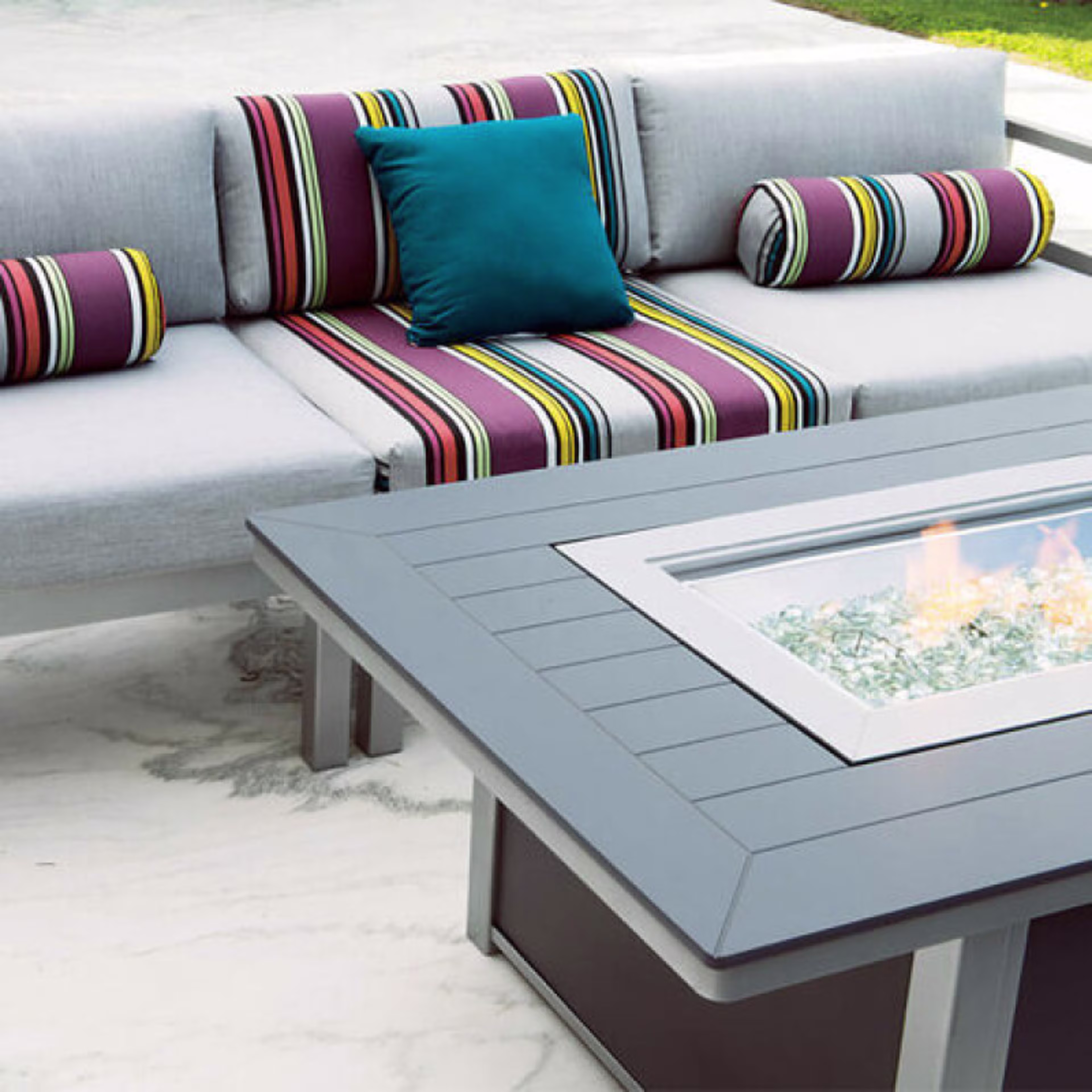 Telescope Casual 54" Rectangular MGP Gas Fire Table w/ Hidden Tank