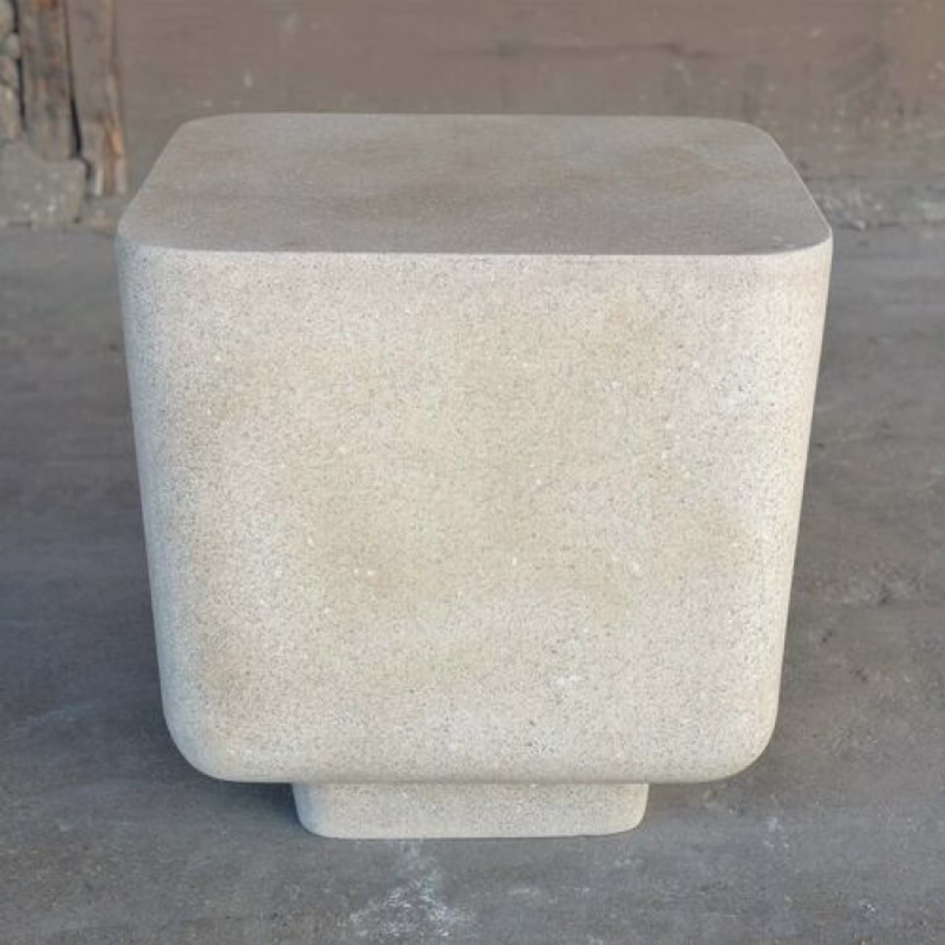 Zachary A. Design Block 18" x 18" Square Side Table And Stool