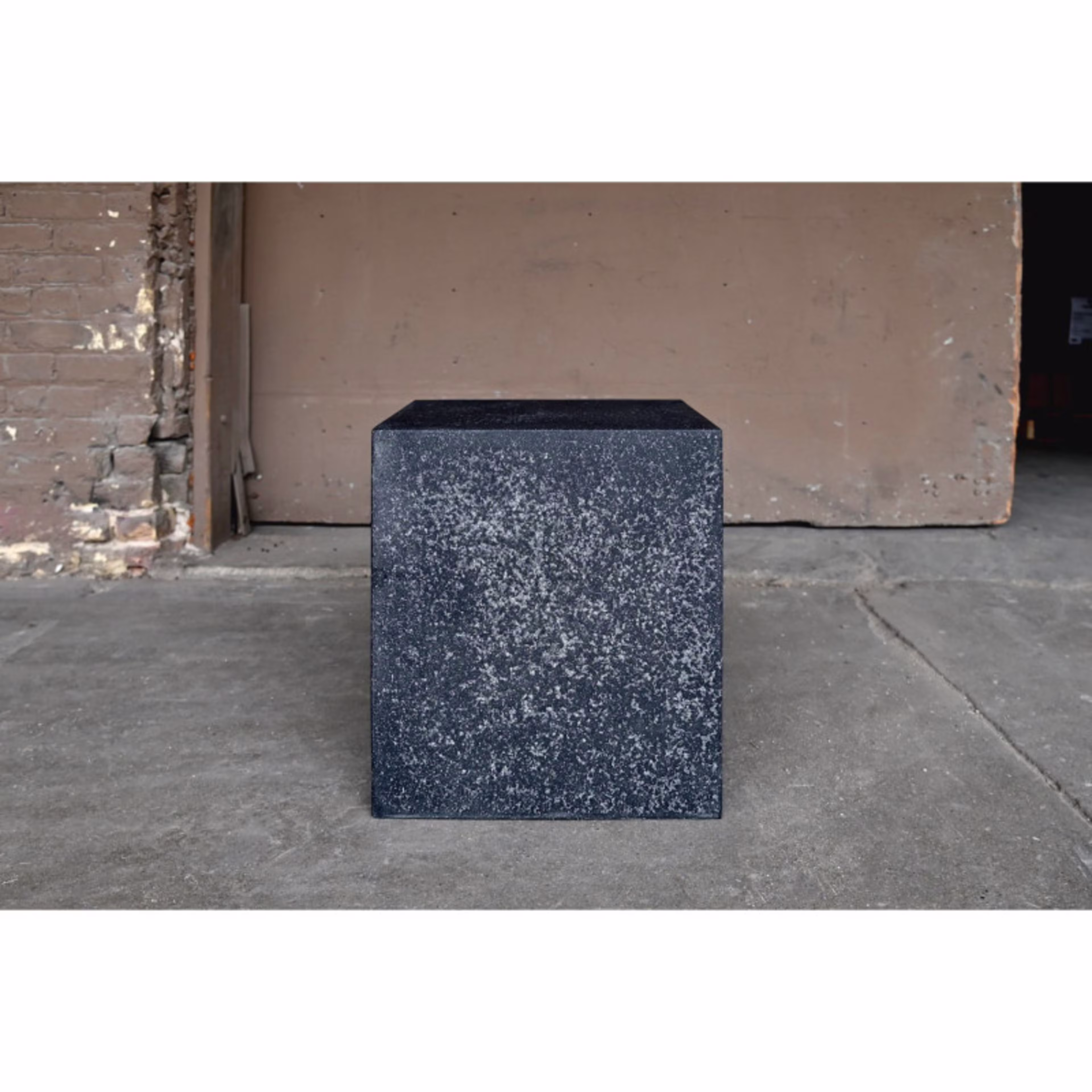 Zachary A. Design 14" Square Side Table And Stool