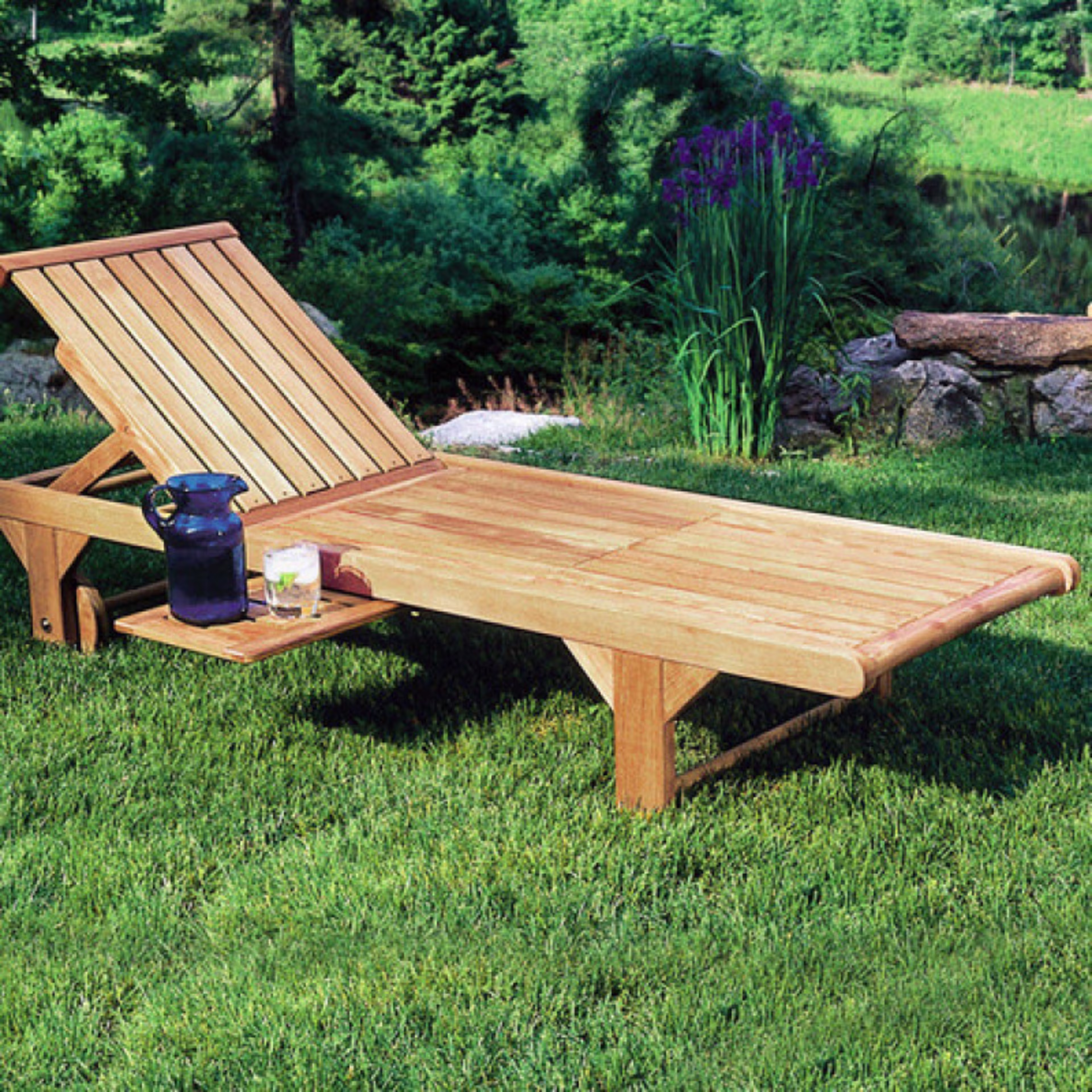 Kingsley Bate Classic/Nantucket Teak Chaise Tray