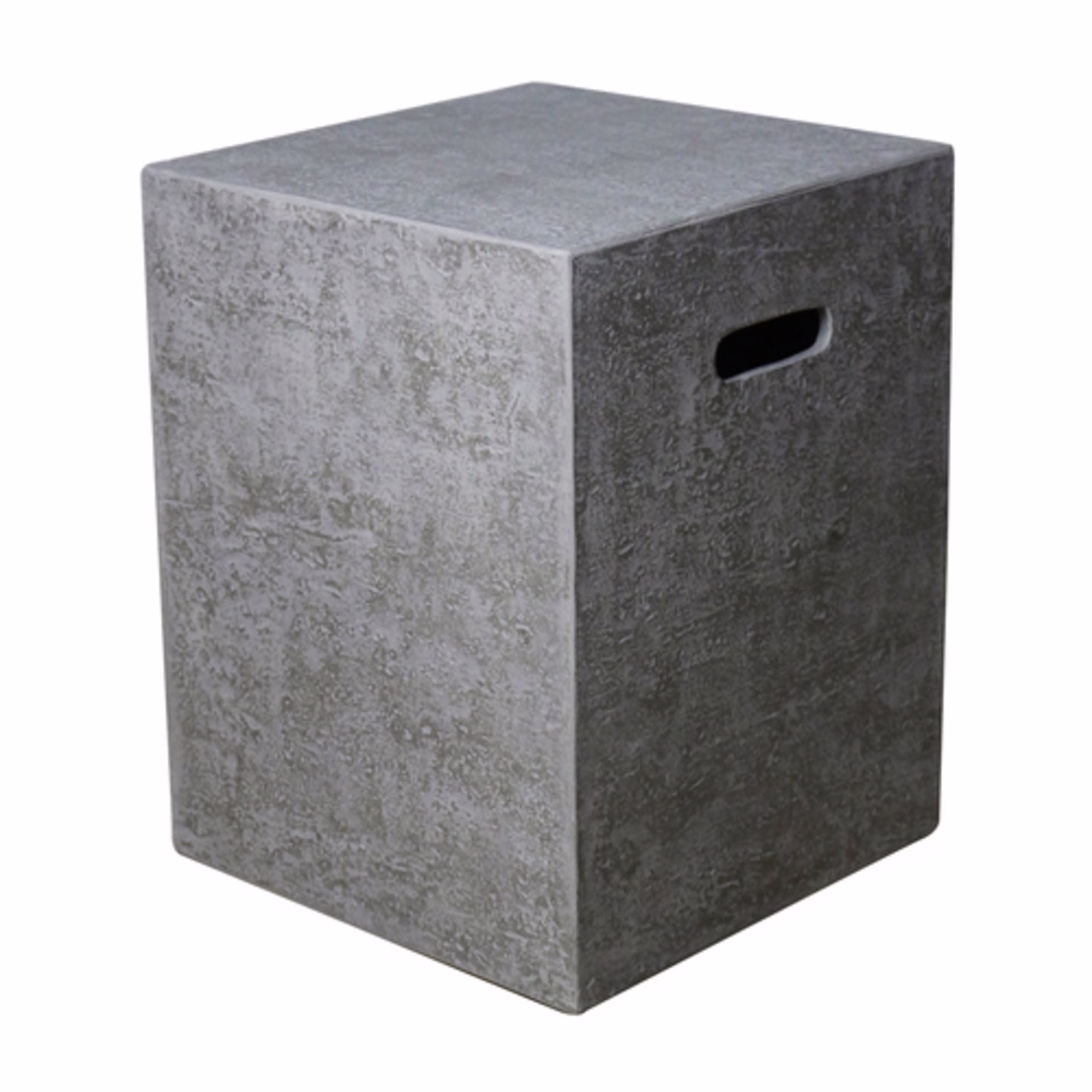 Elementi 16" Square Concrete Propane Tank Cover - Travertine Texture