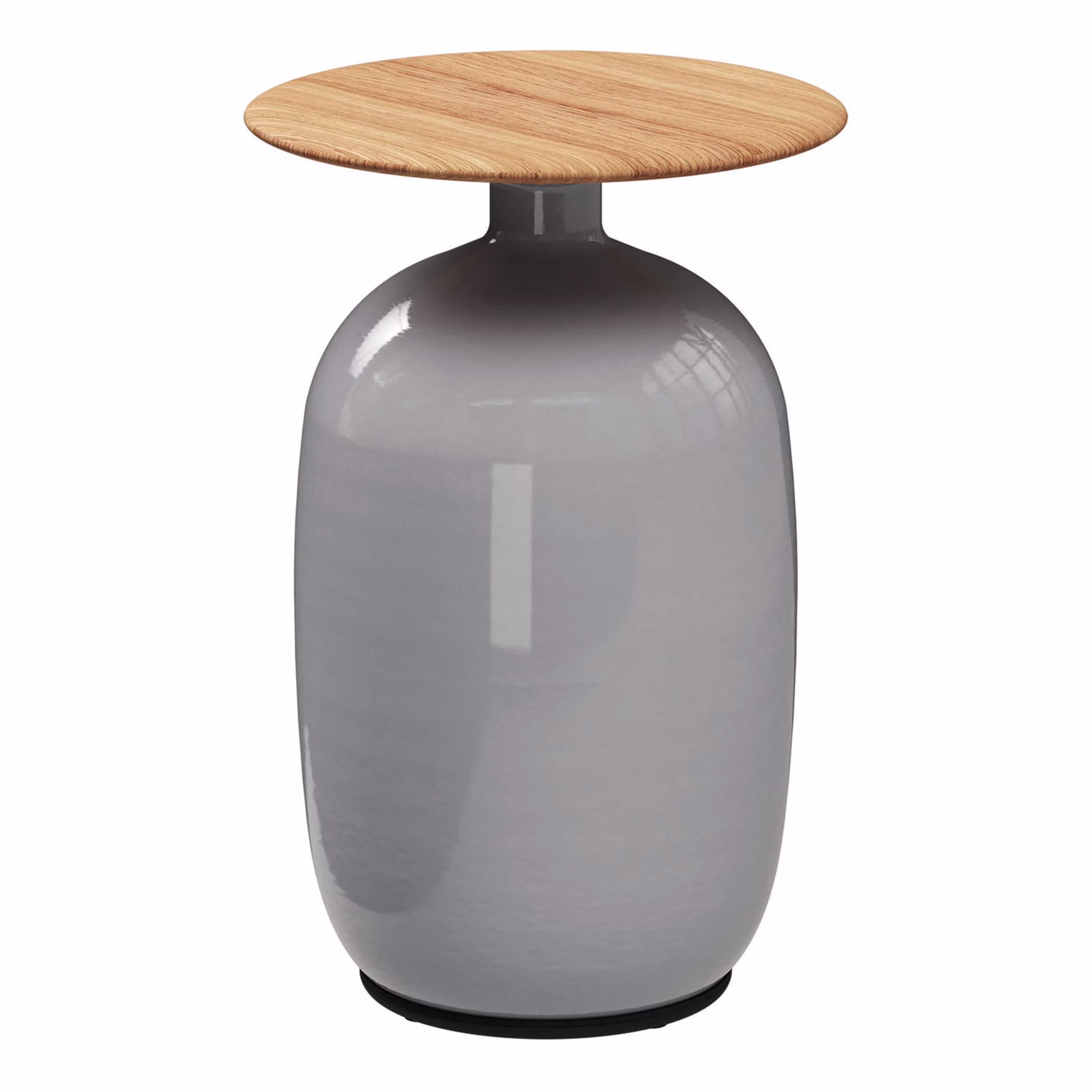 Gloster Blow 14" Ceramic Round High Side Table