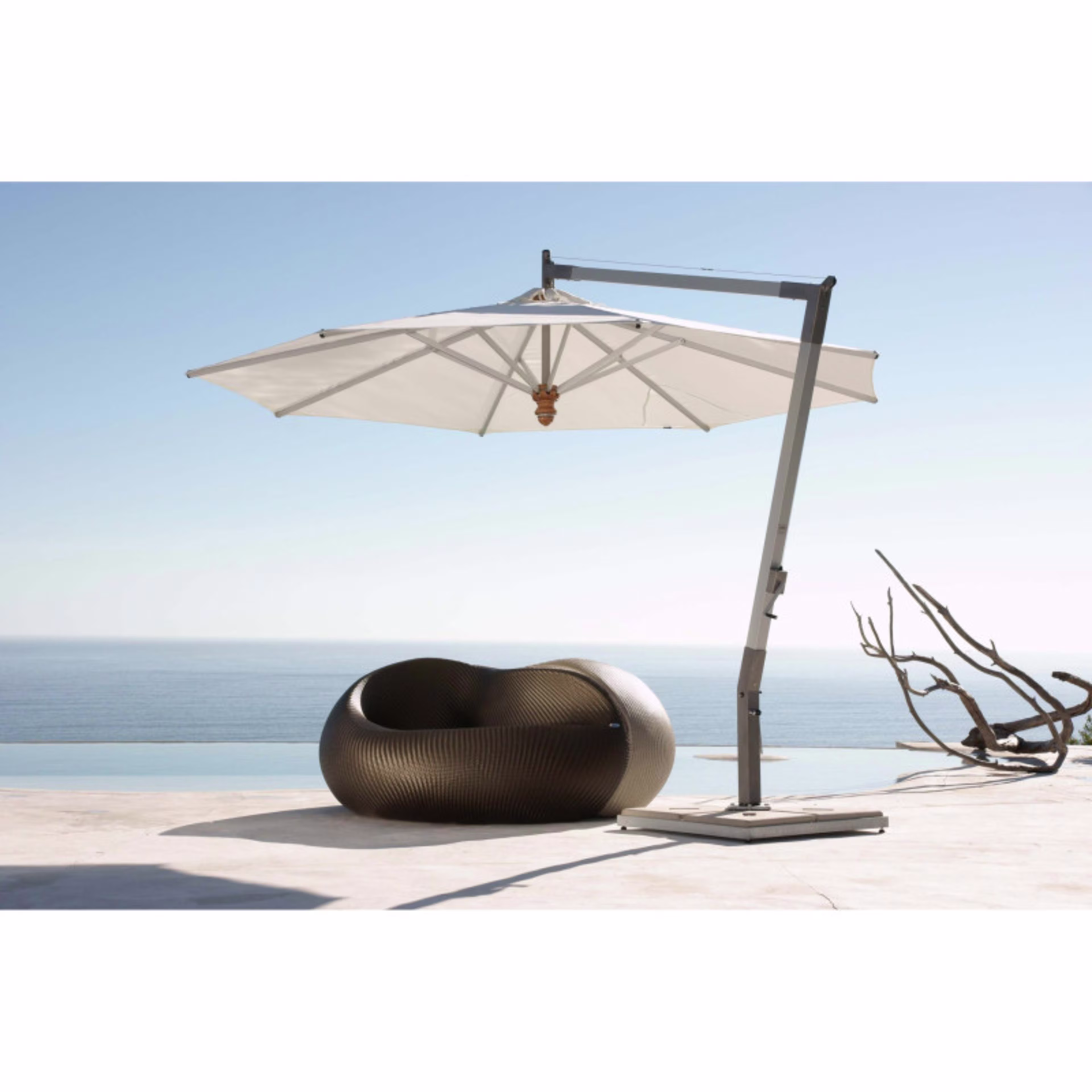 Woodline Shade Solutions Double Square Paver Cantilever/Market Umbrella Base Frame Kit
