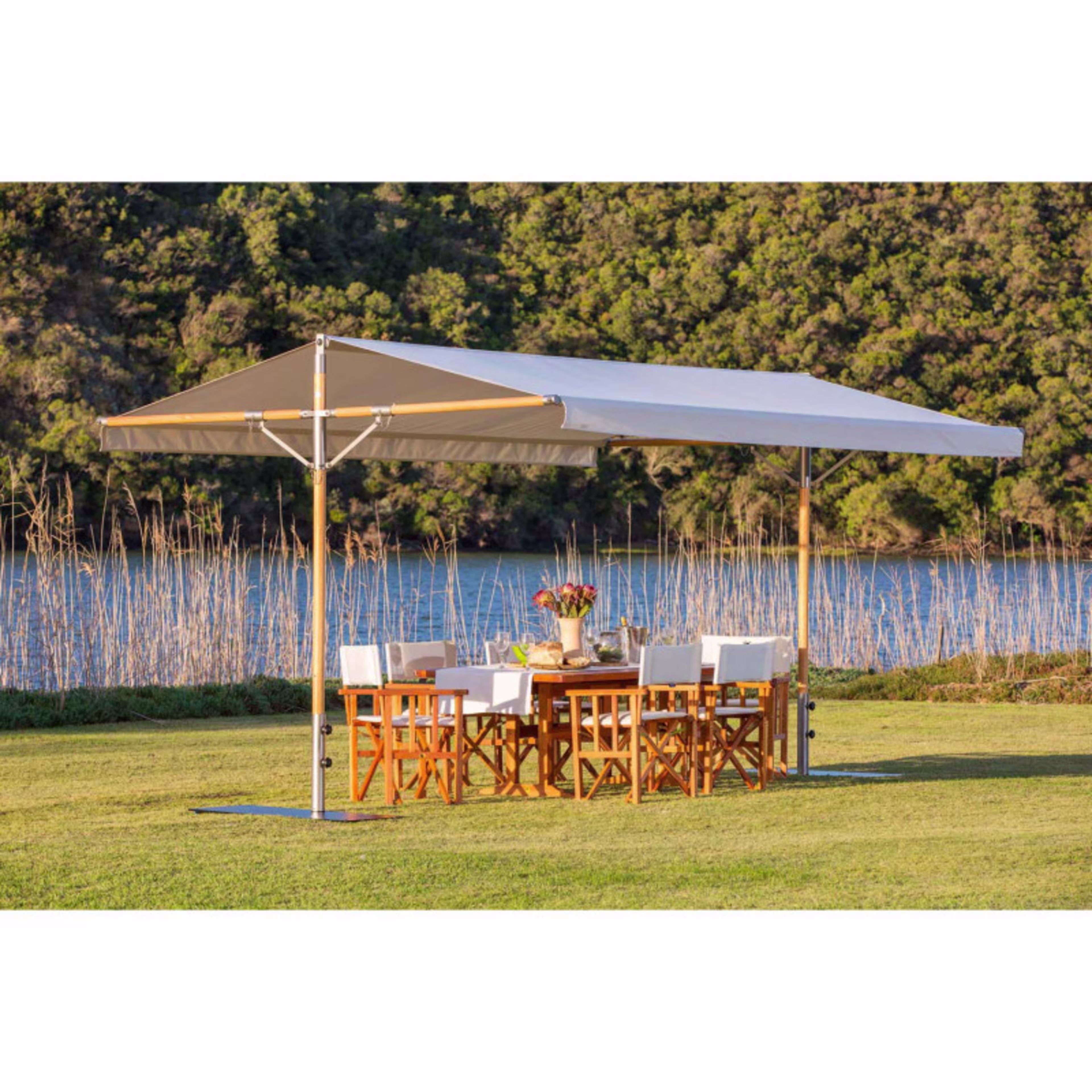 Woodline Shade Solutions Papillon Metal Plate Bases - Set of 2