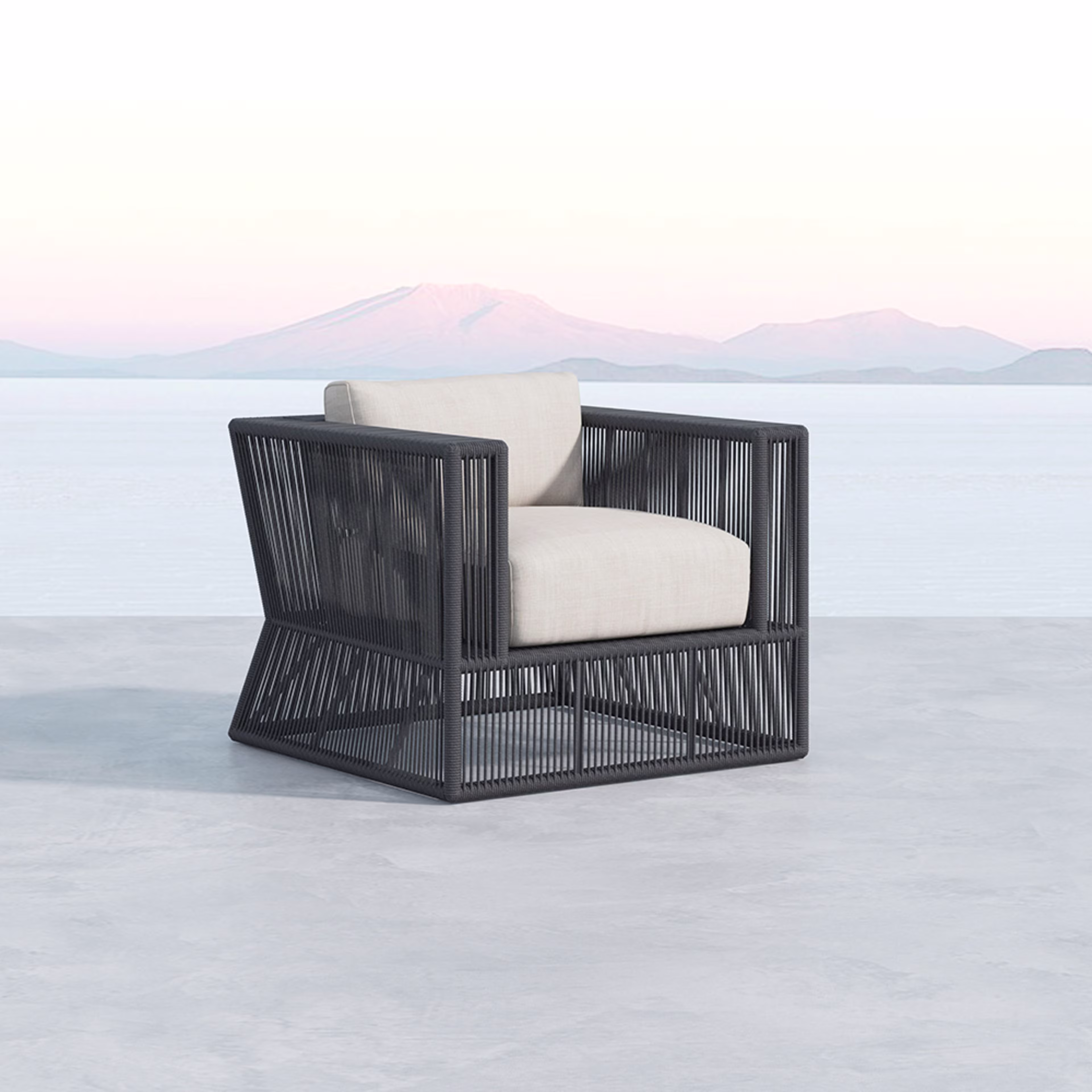 Sunset West Milano Rope Club Chair