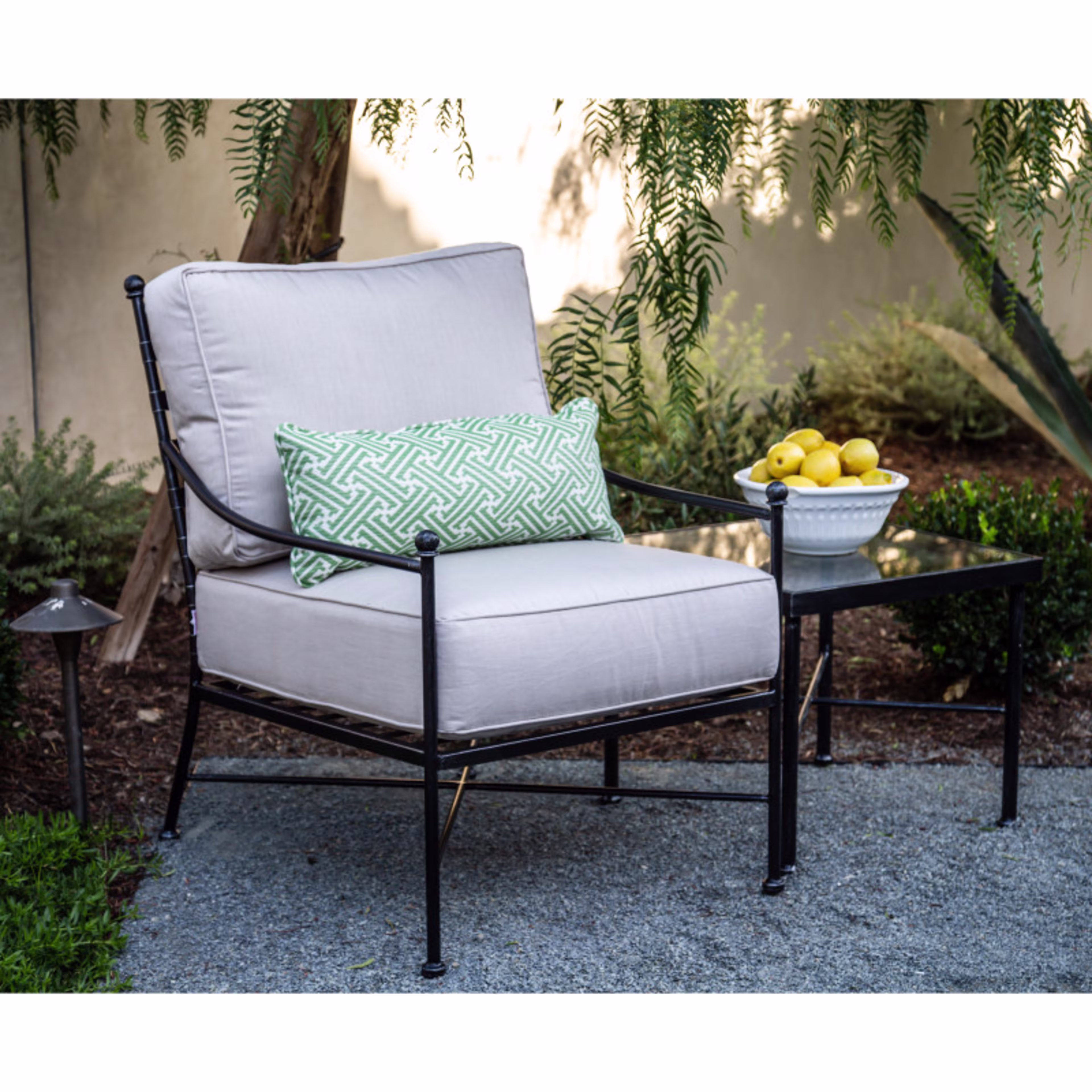 Sunset West Provence 21" Iron Square End Table