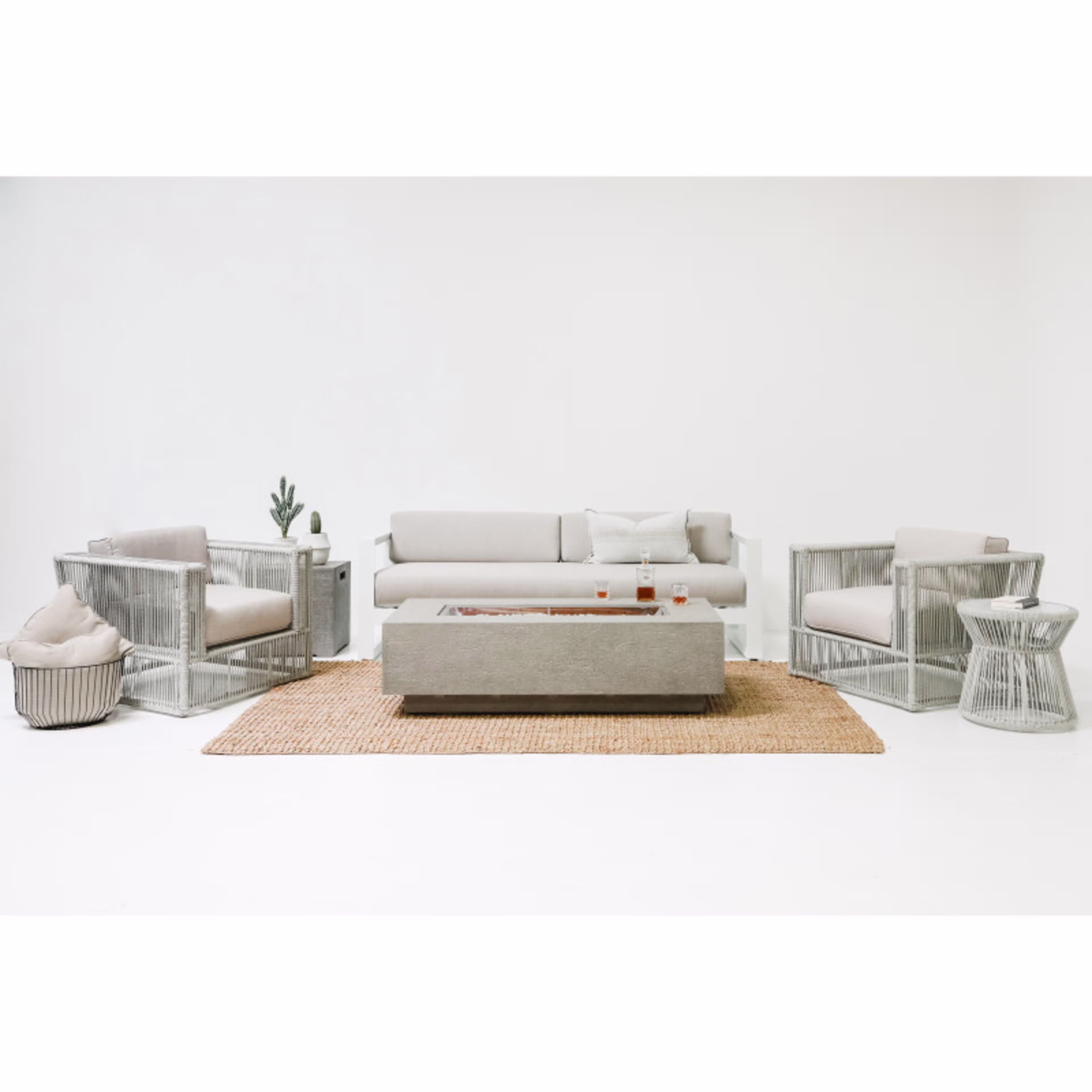 Sunset West Newport Aluminum Sofa