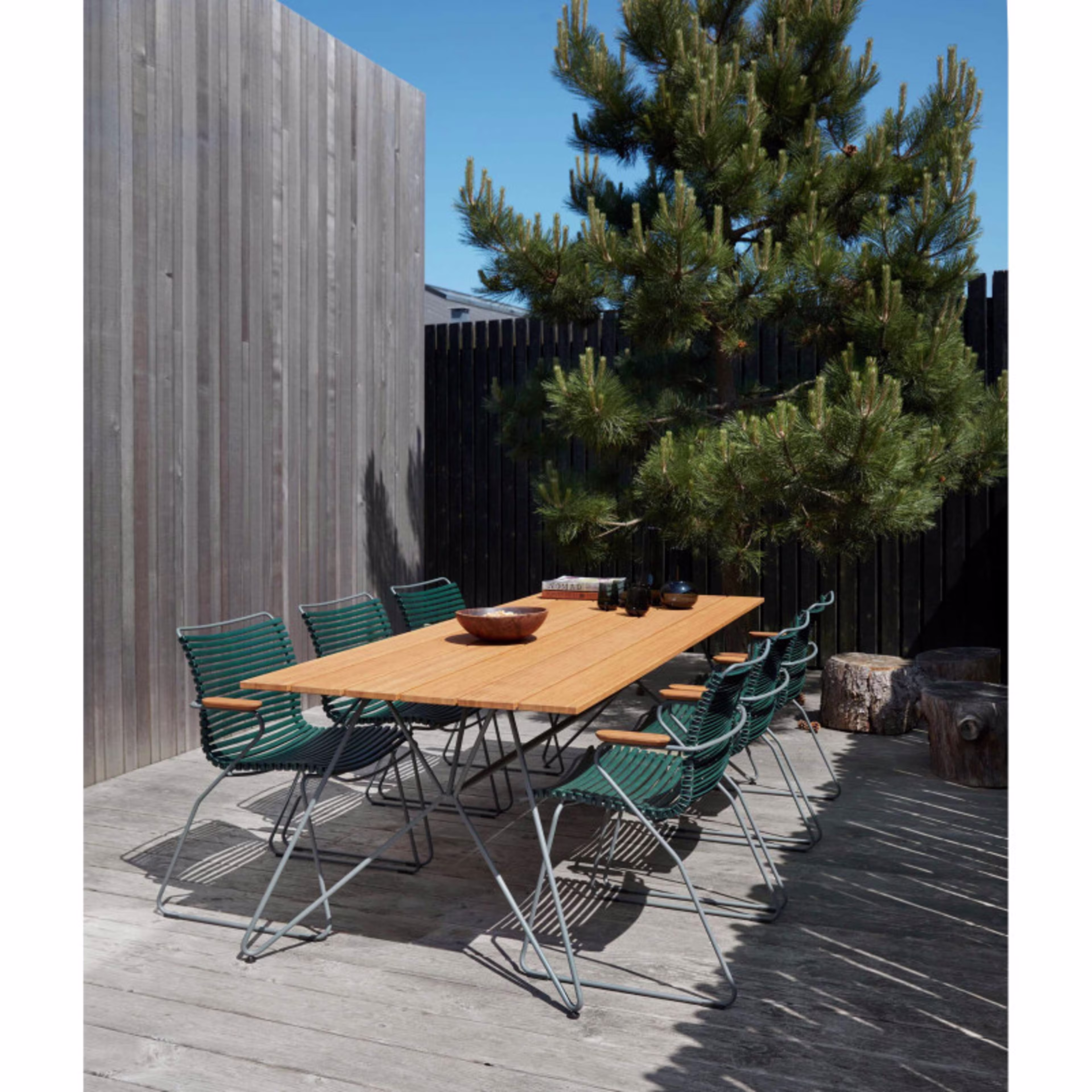 Houe Sketch 86" Bamboo Rectangular Dining Table