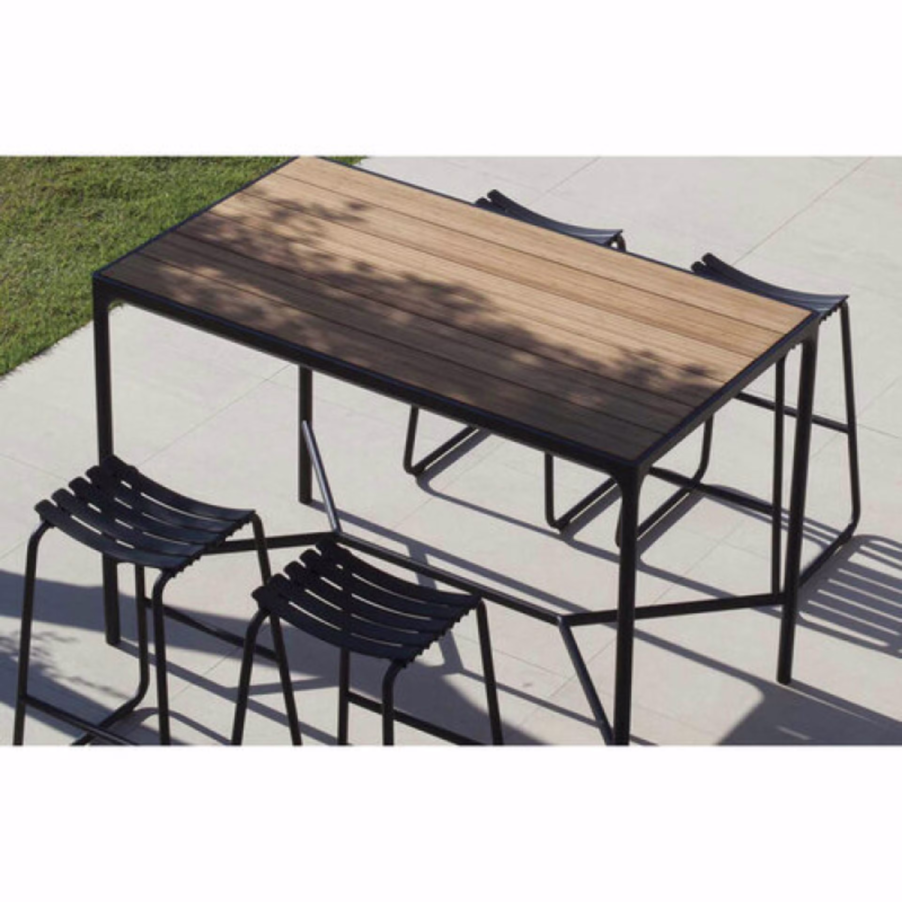 Houe Four 63" Rectangular Bar Table - Bamboo Top