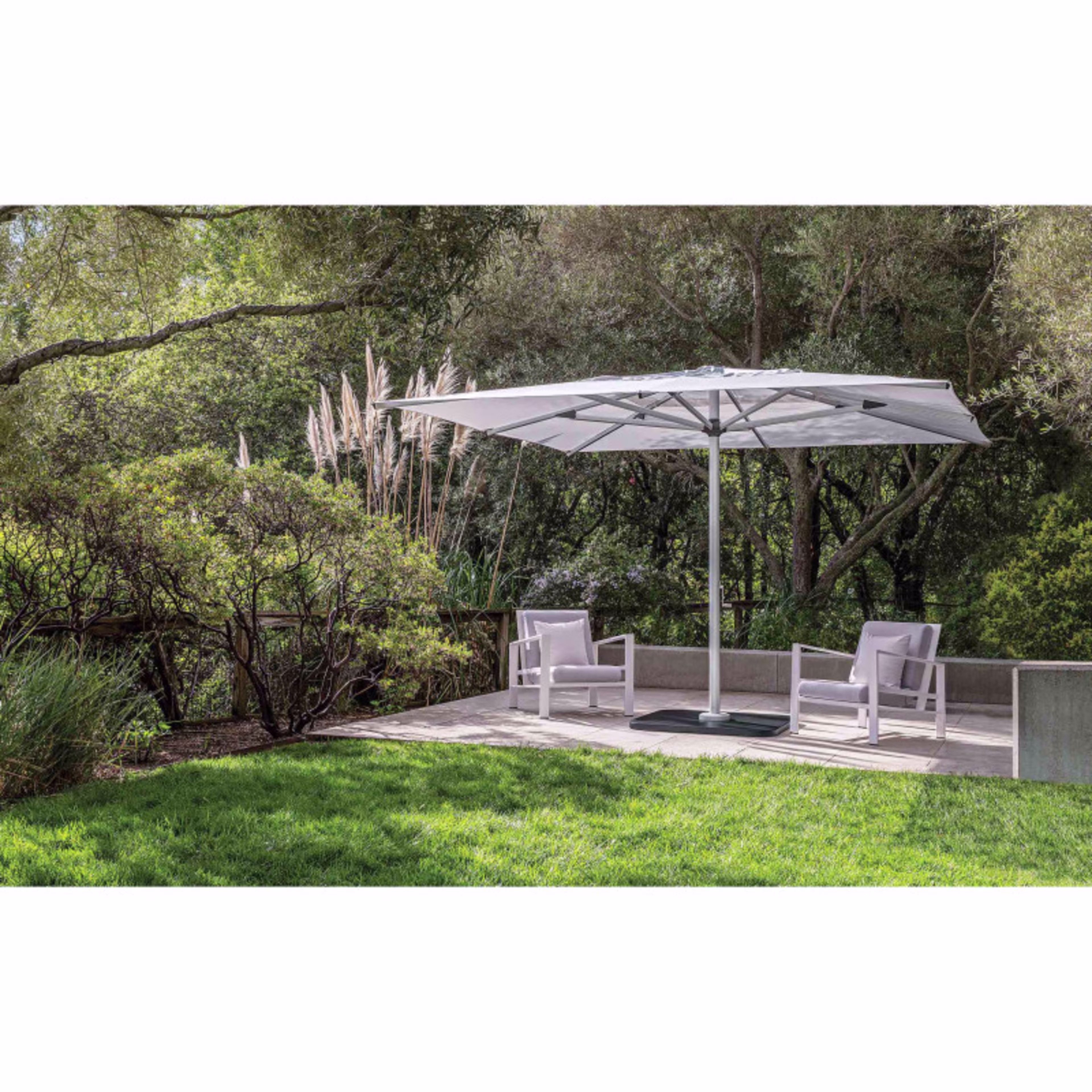 Shademaker Astral 13'1" Square Aluminum Commercial Market Patio Umbrella