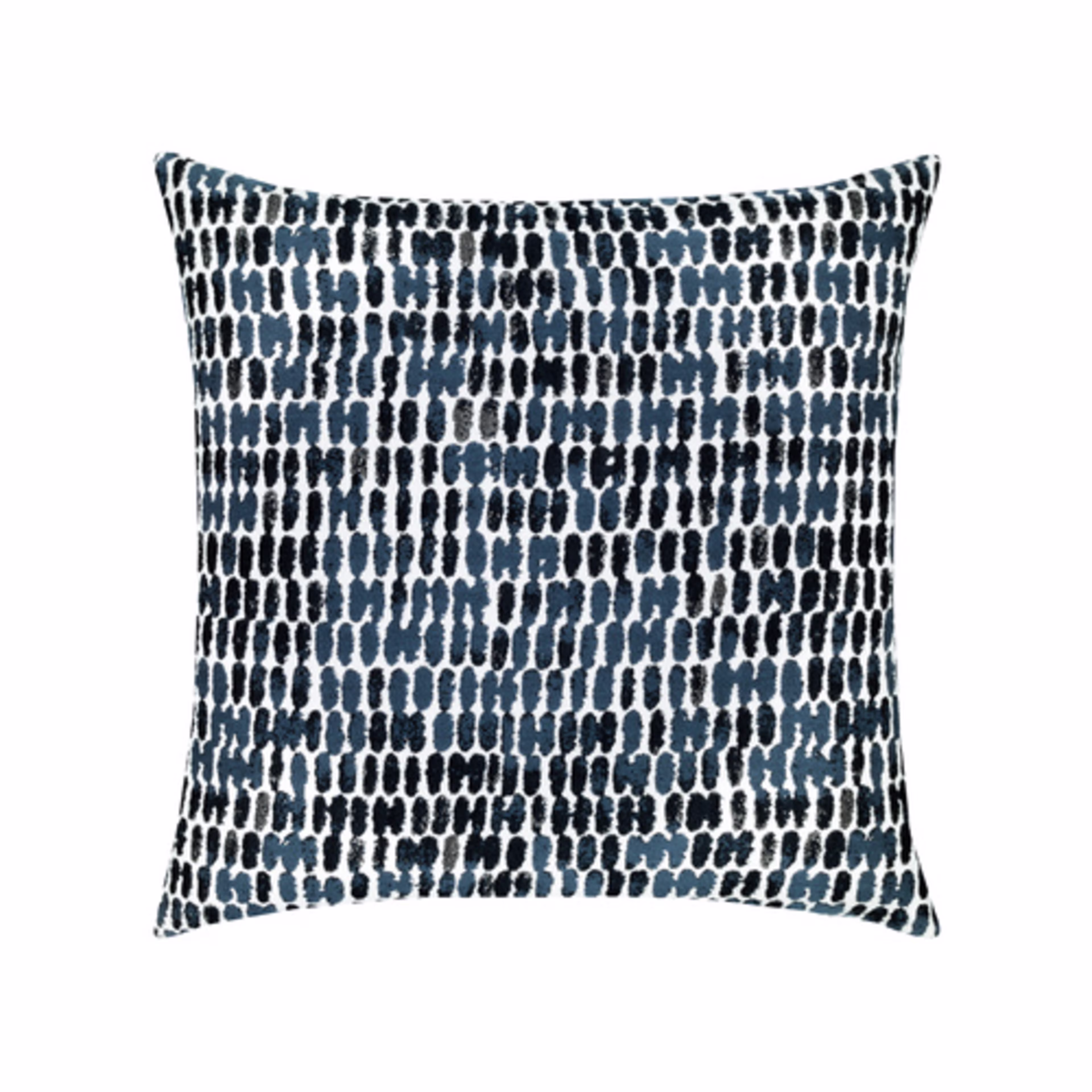 Elaine Smith 20" x 20" Thumbprint Indigo Sunbrella Outdoor Pillow