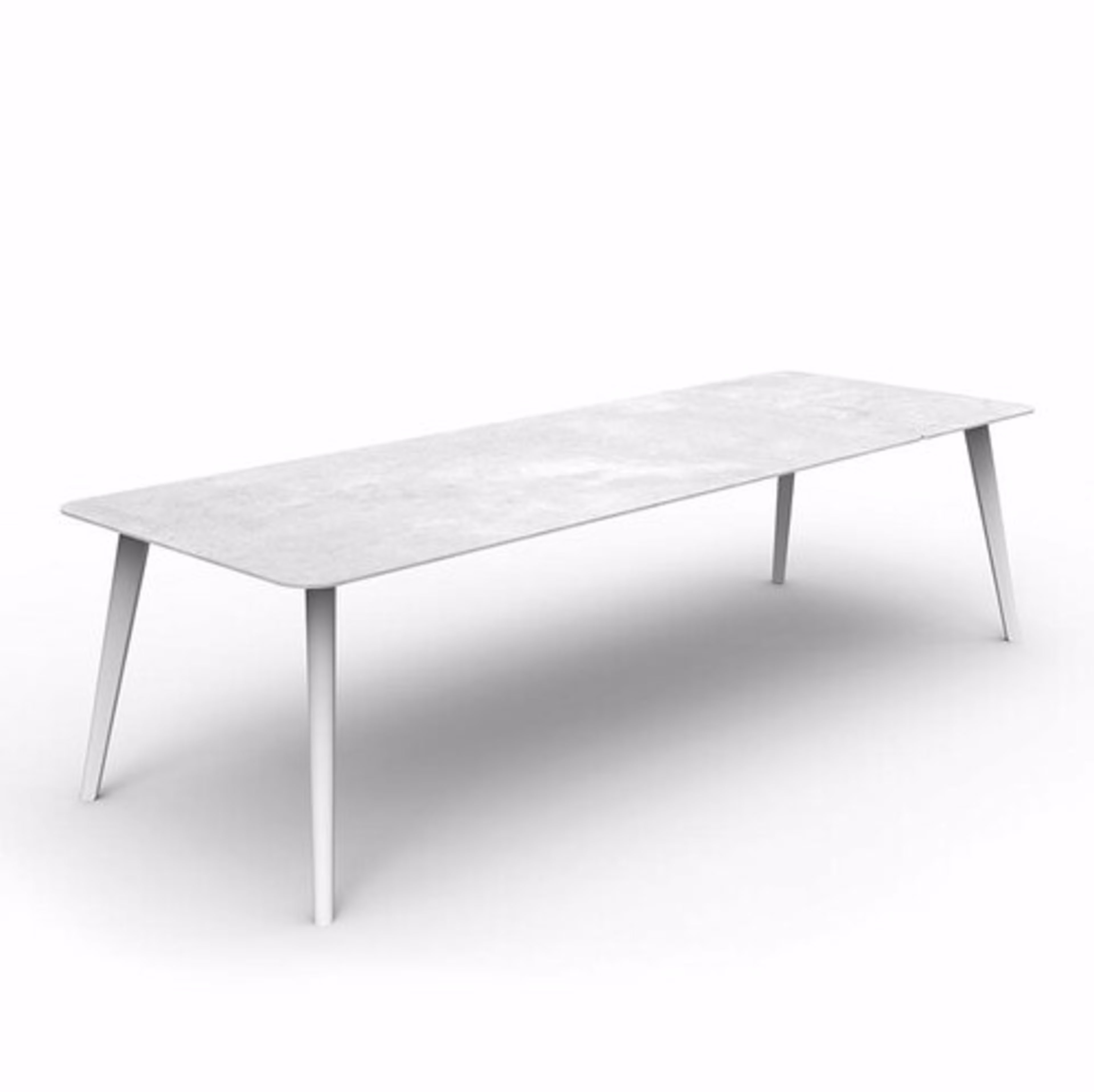 Talenti Moon Alu 94" - 118" Aluminum Extending Rectangular  Dining Table