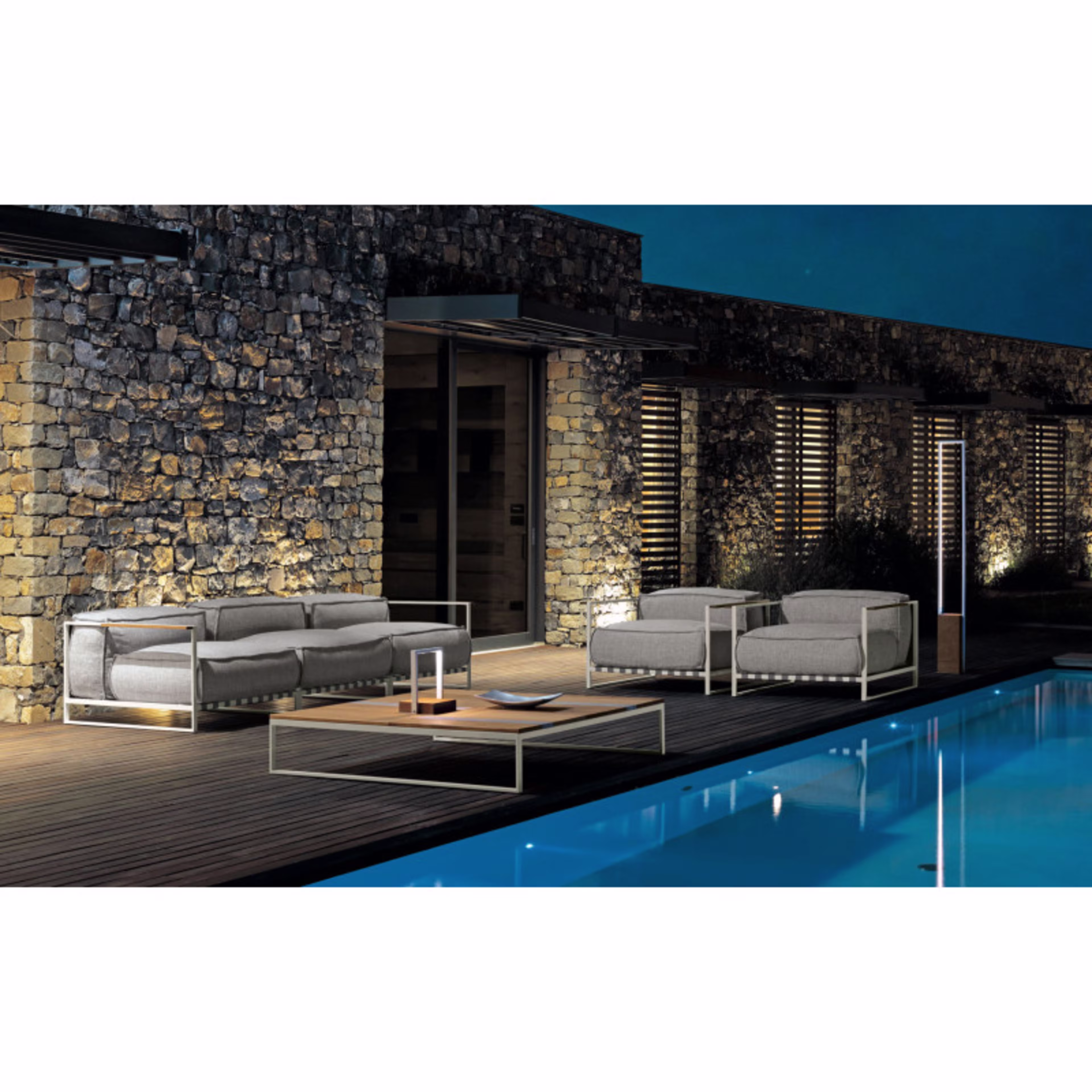 Talenti Casilda Steel Right Arm Outdoor Sectional Unit