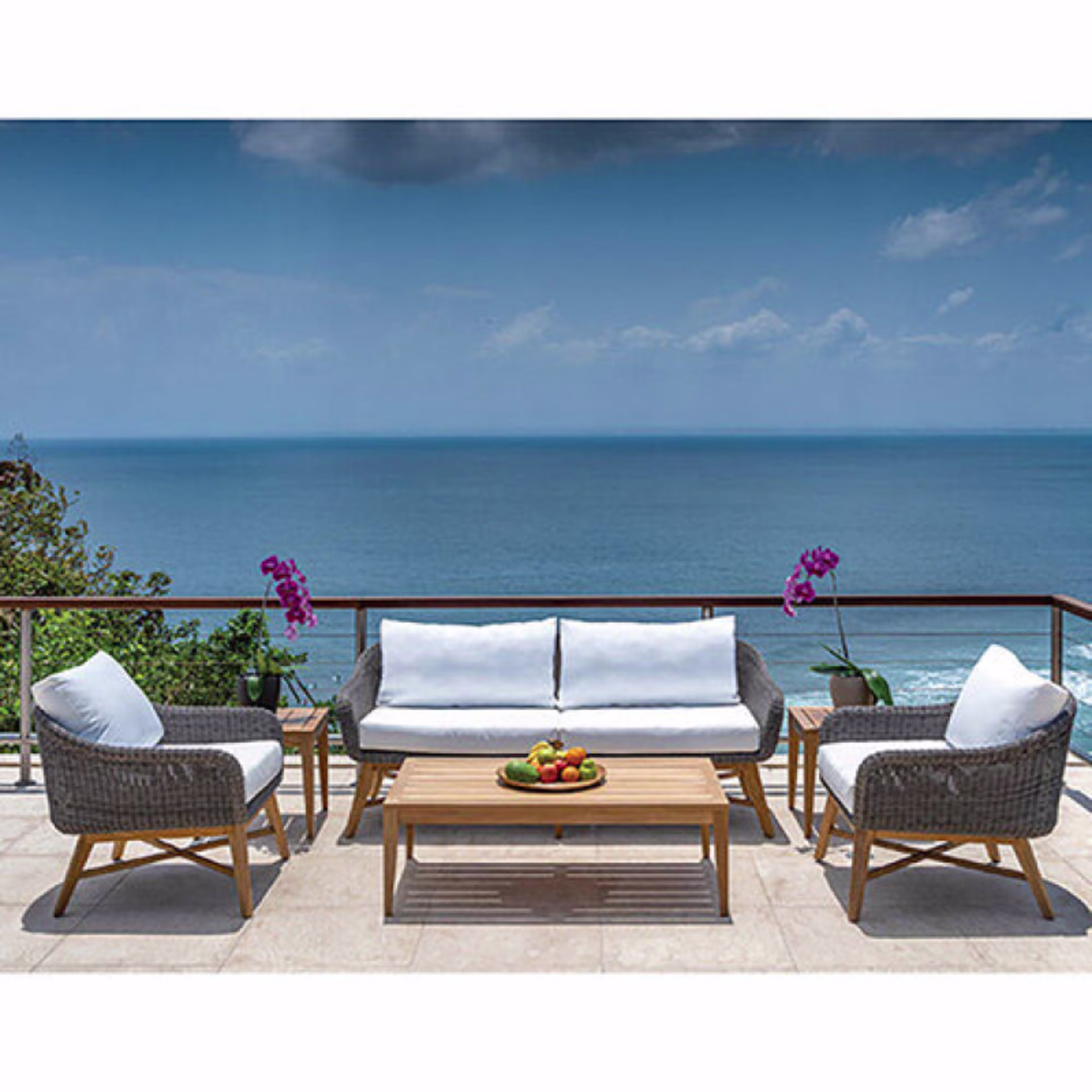 Kingsley Bate Tribeca 47" Teak Rectangular Coffee Table