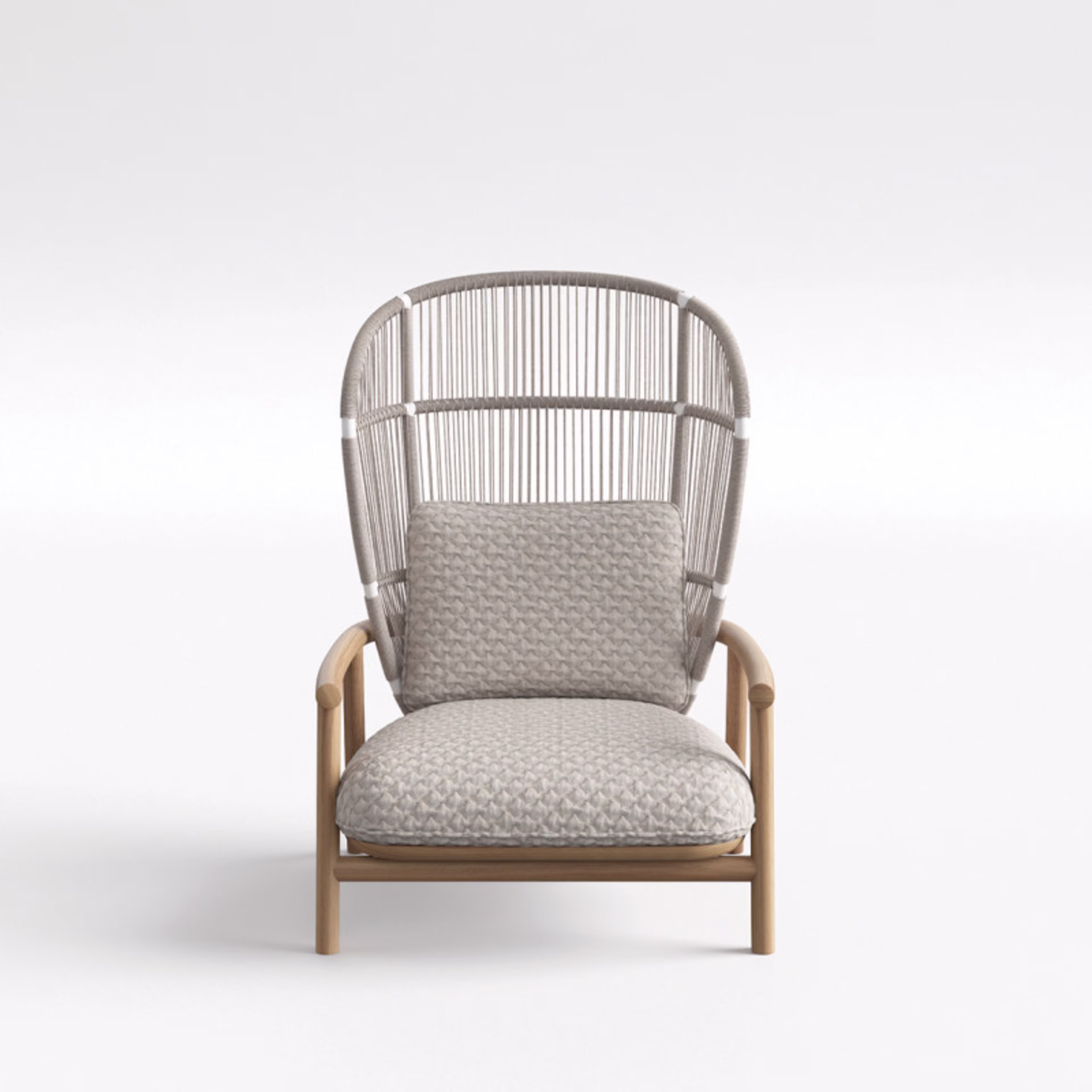 Gloster Fern Teak High Back Lounge Chair