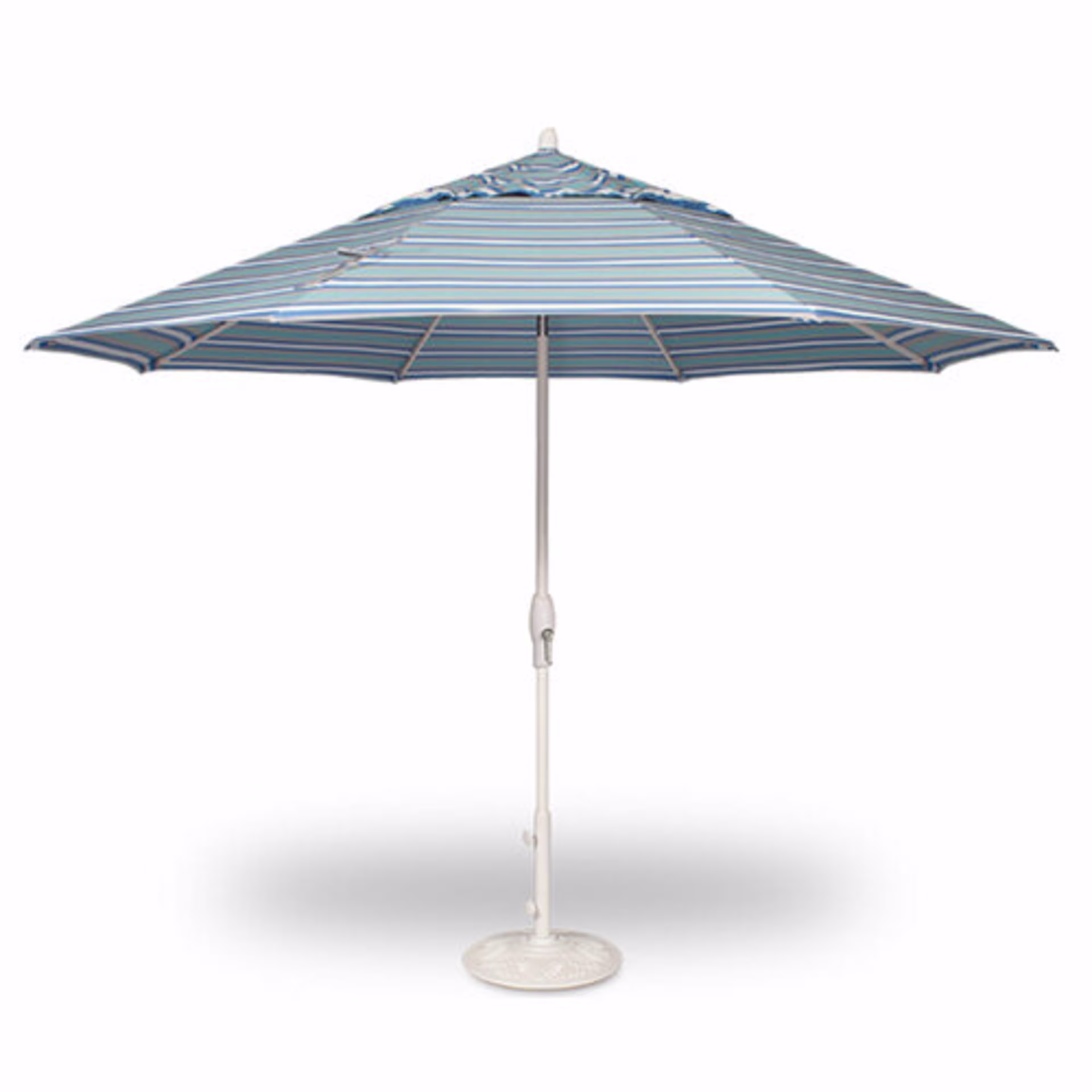 Treasure Garden Auto Tilt 11' Octagonal Aluminum Market Patio Umbrella - SWV
