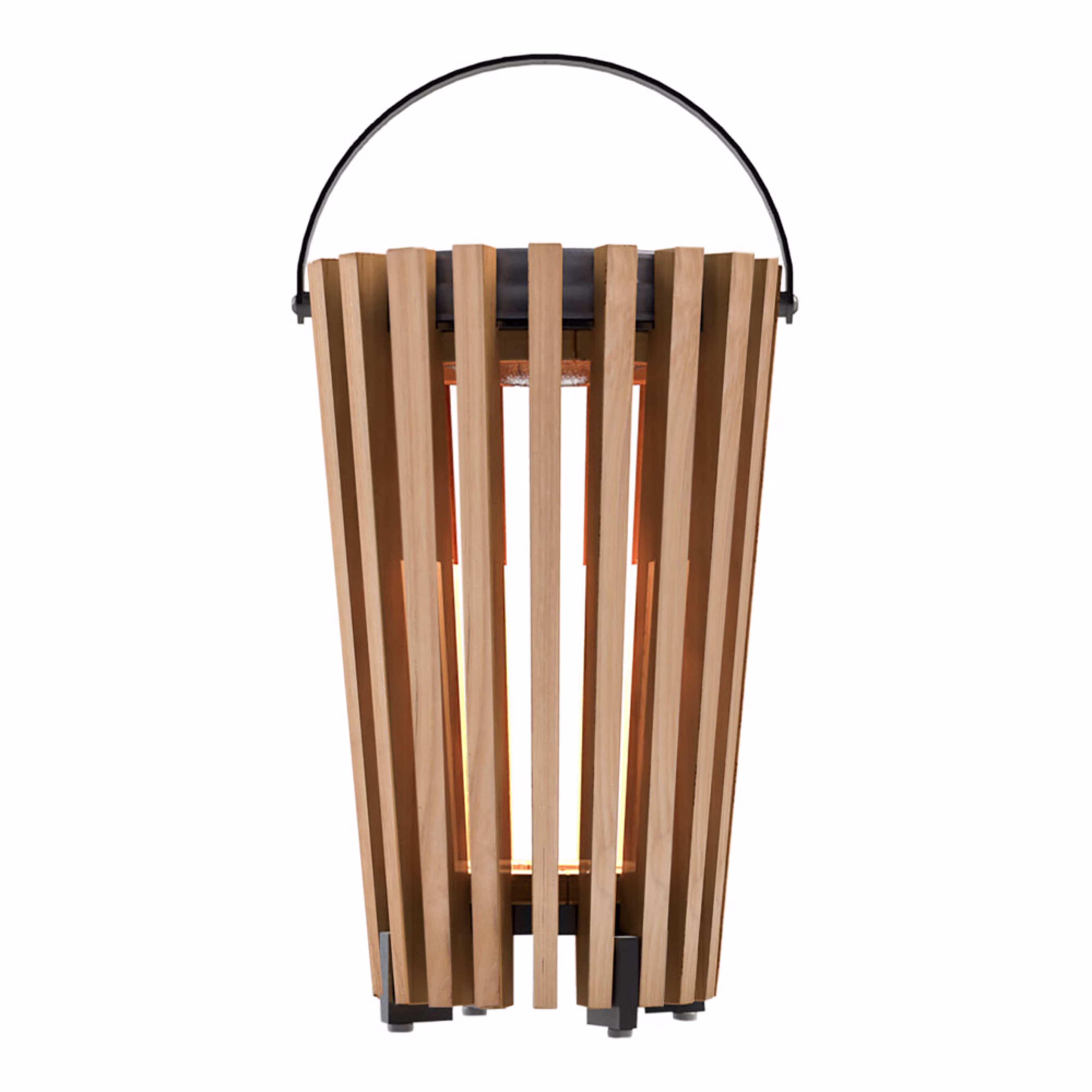 POVL Outdoor Björk Medium Teak Solar LED Lantern