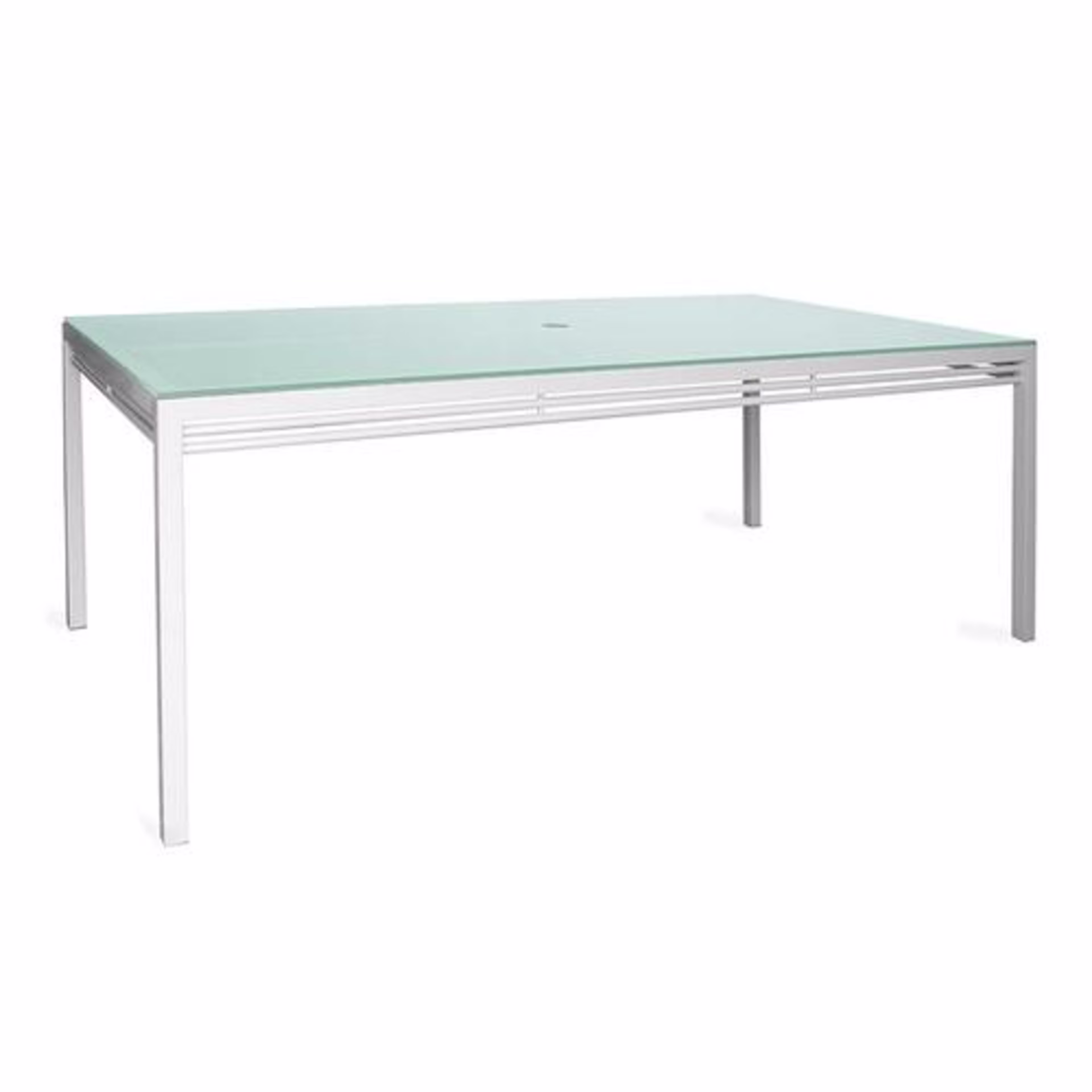 Kannoa Toledo 80" Aluminum Rectangular Dining Table