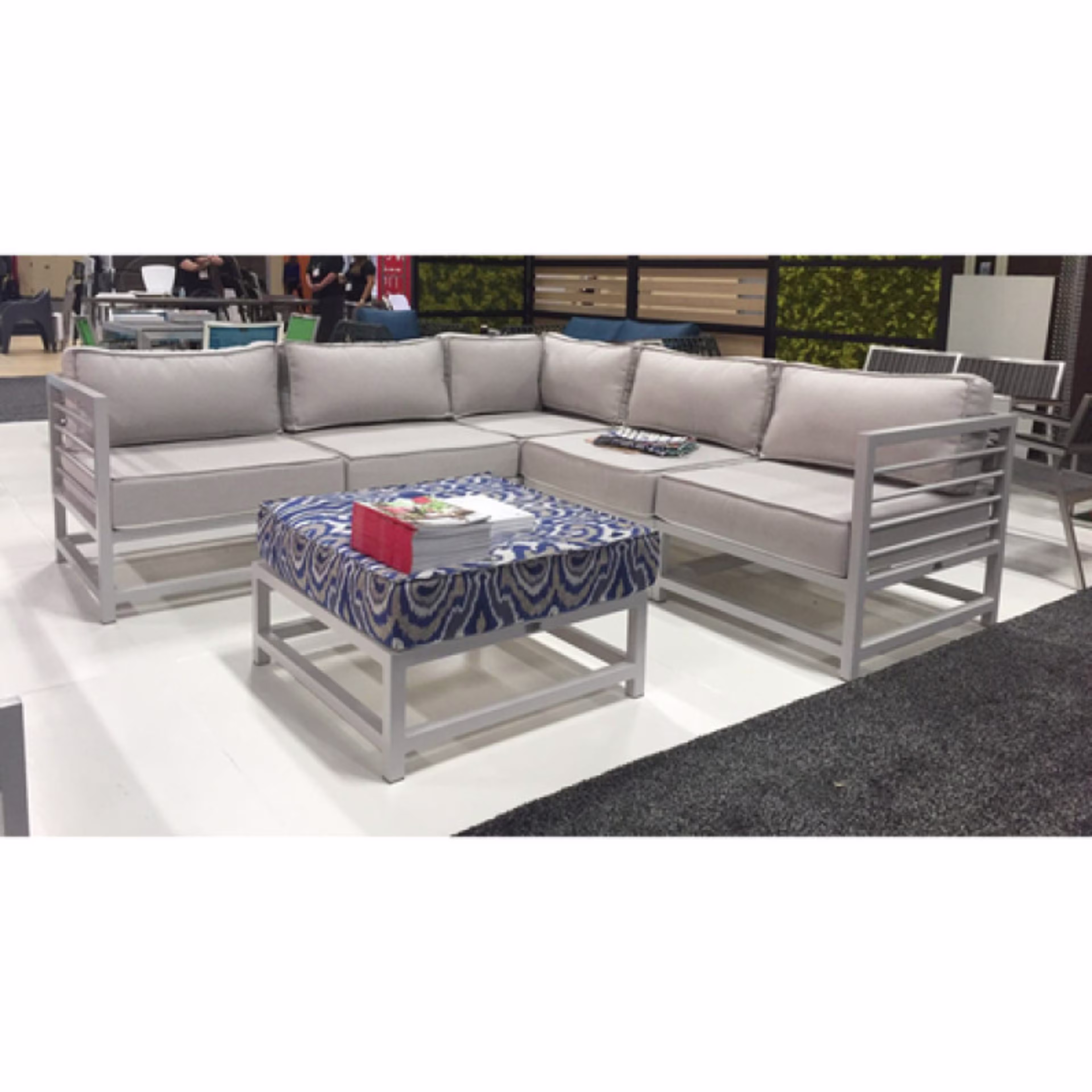 Kannoa Toledo Aluminum Corner Outdoor Sectional Unit