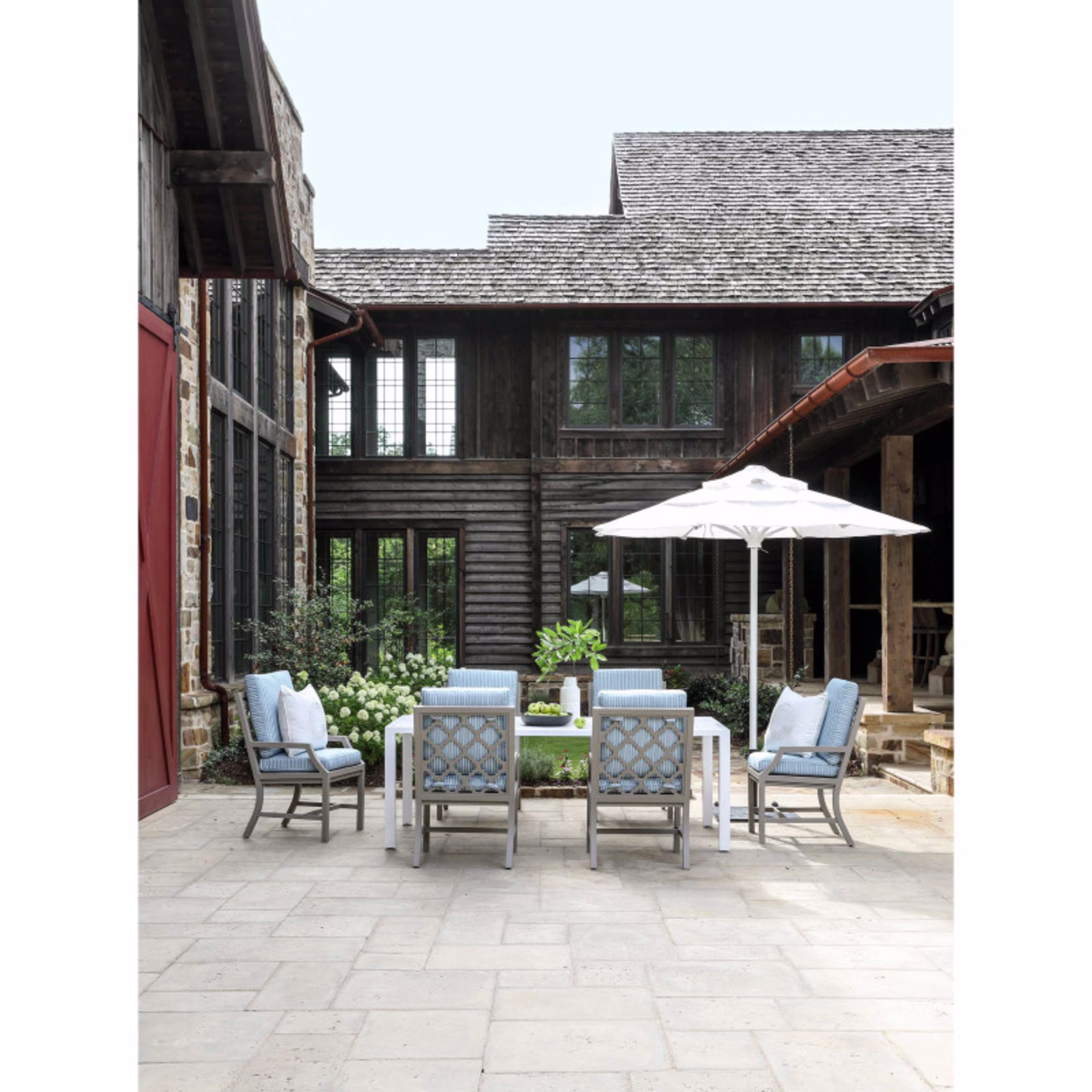Lane Venture Contempo 84" Aluminum Rectangular Dining Table