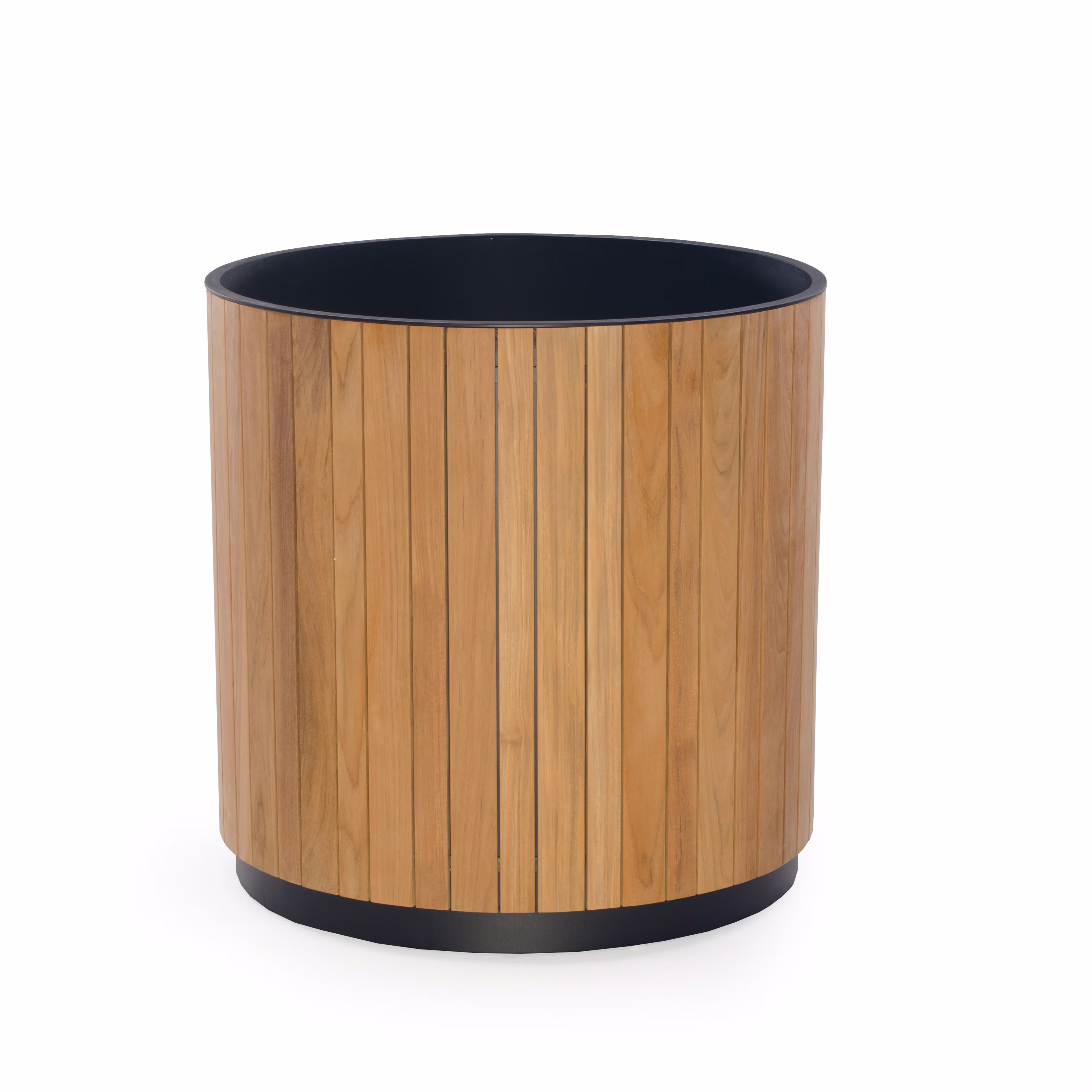 POVL Outdoor Eve 26" Round Teak Planter