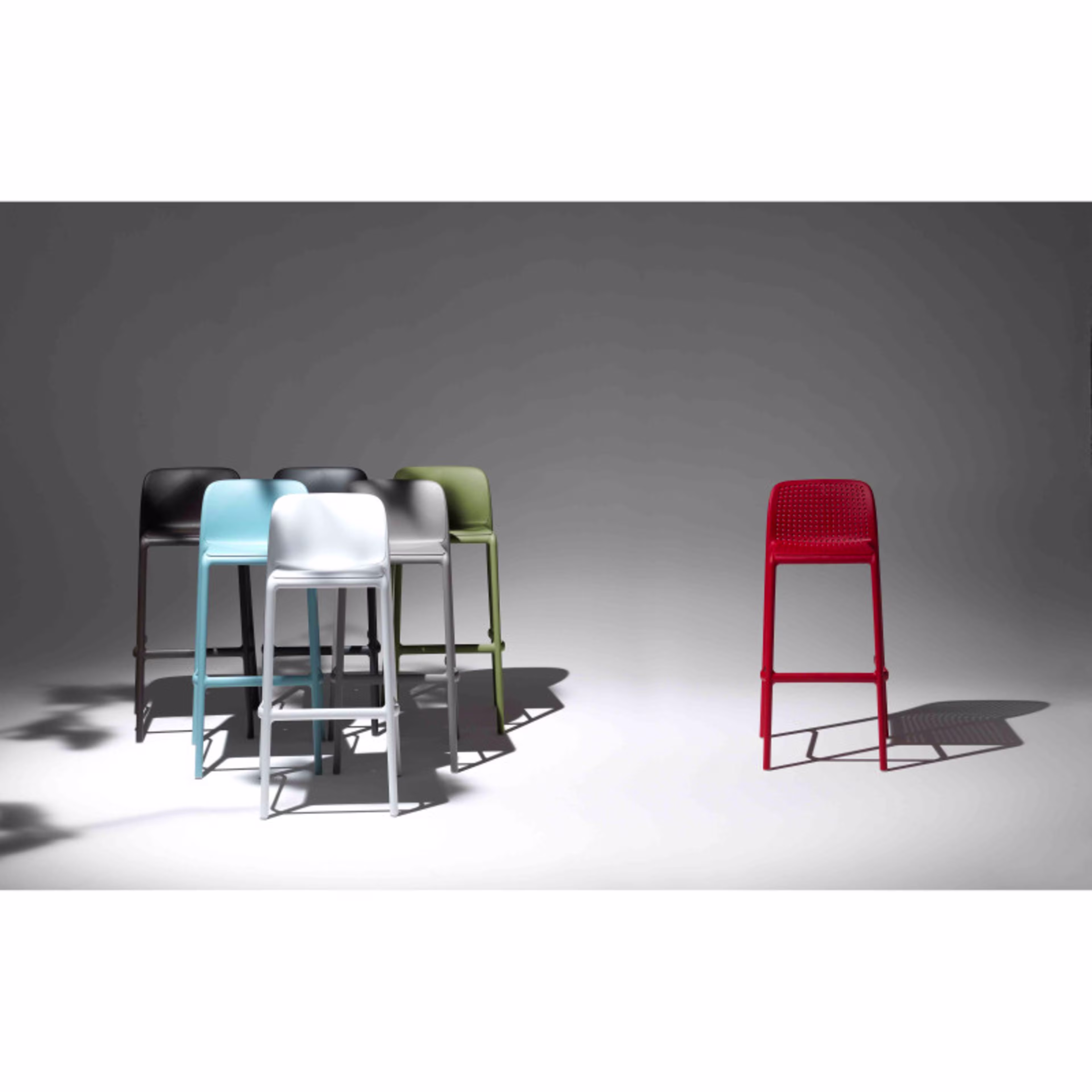 Nardi Lido Stacking Resin Bar Side Chair
