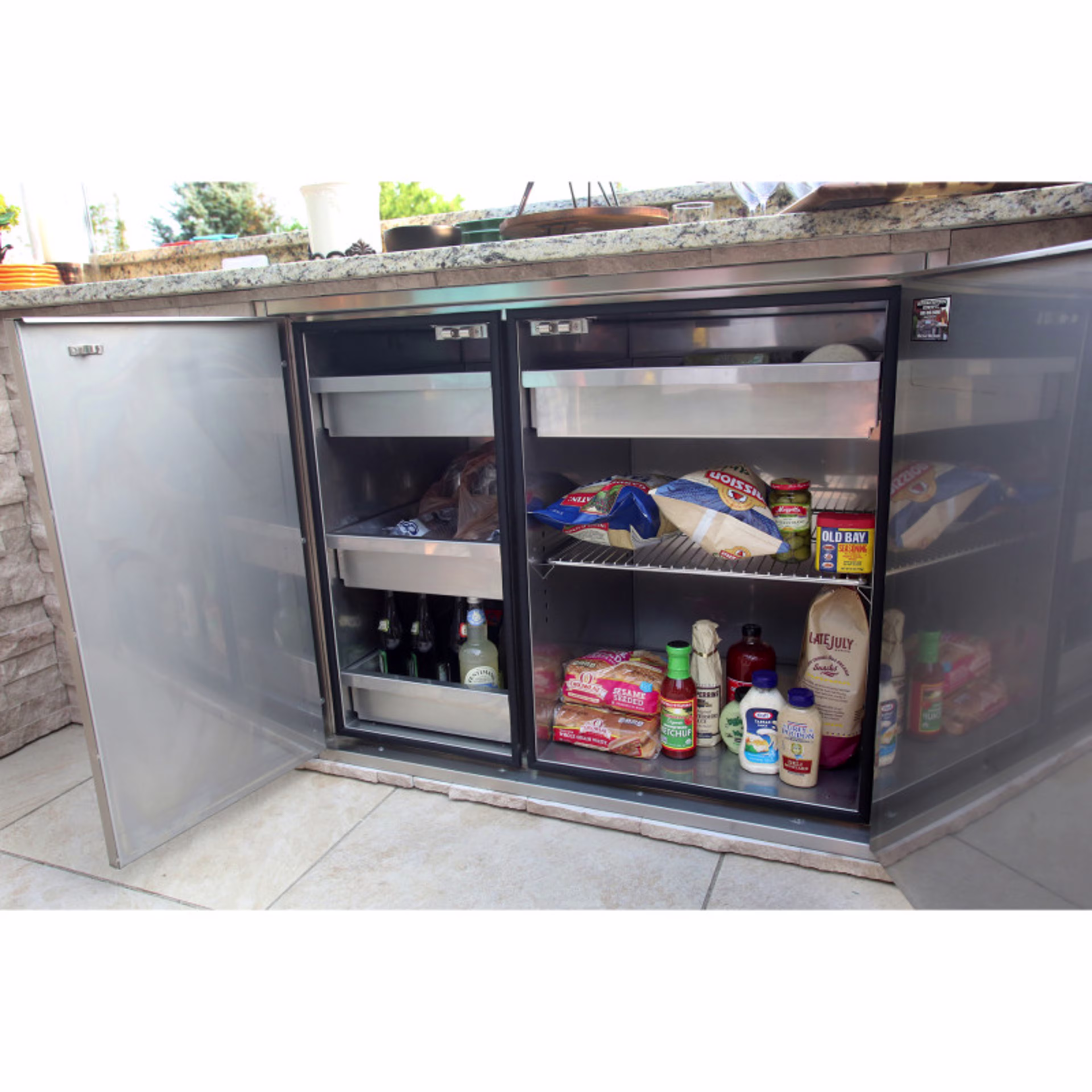 Alfresco Grills 30" High Profile Dry Storage Pantry Outdoor Kitchen Cabinet