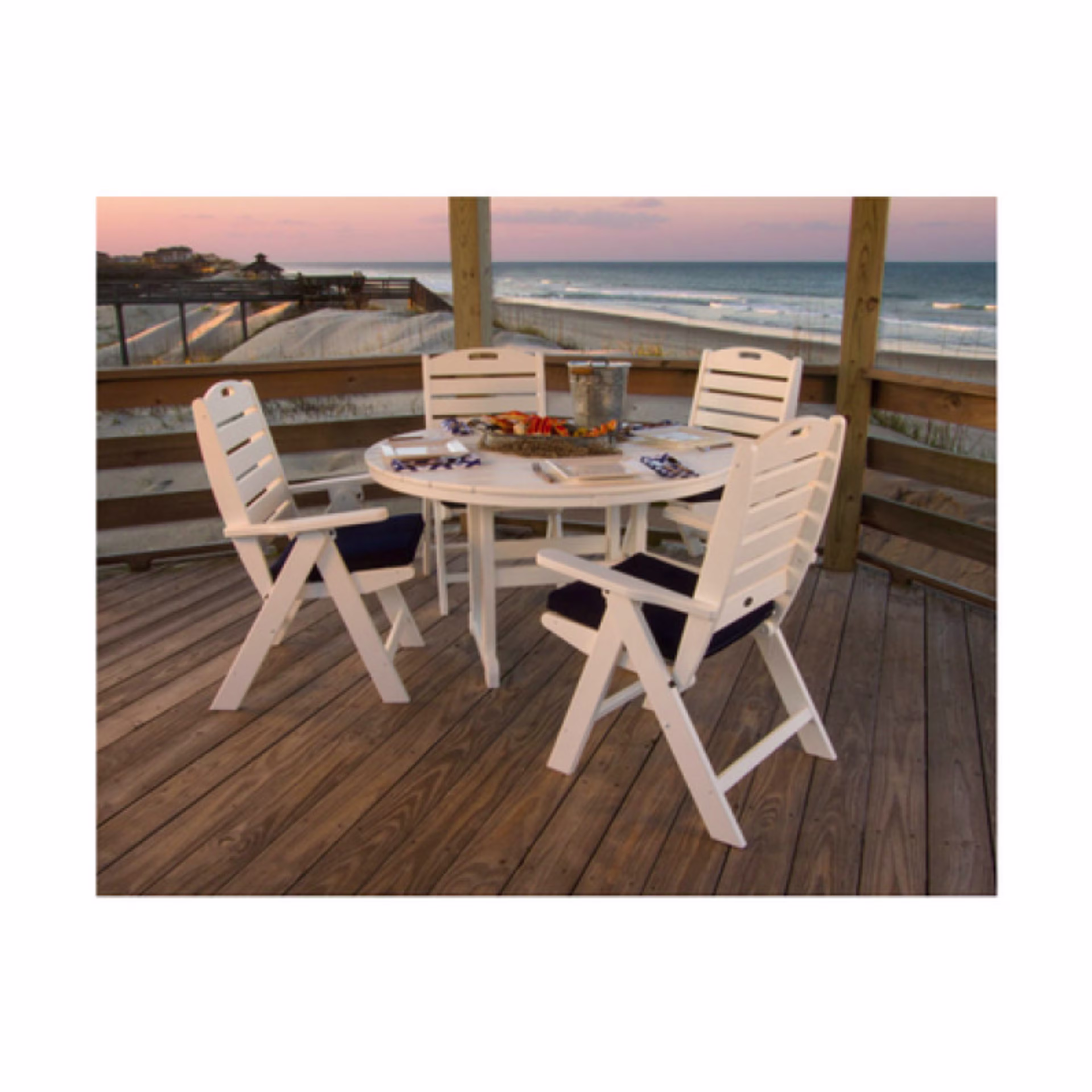 Polywood Nautical 5-Piece Dining Set