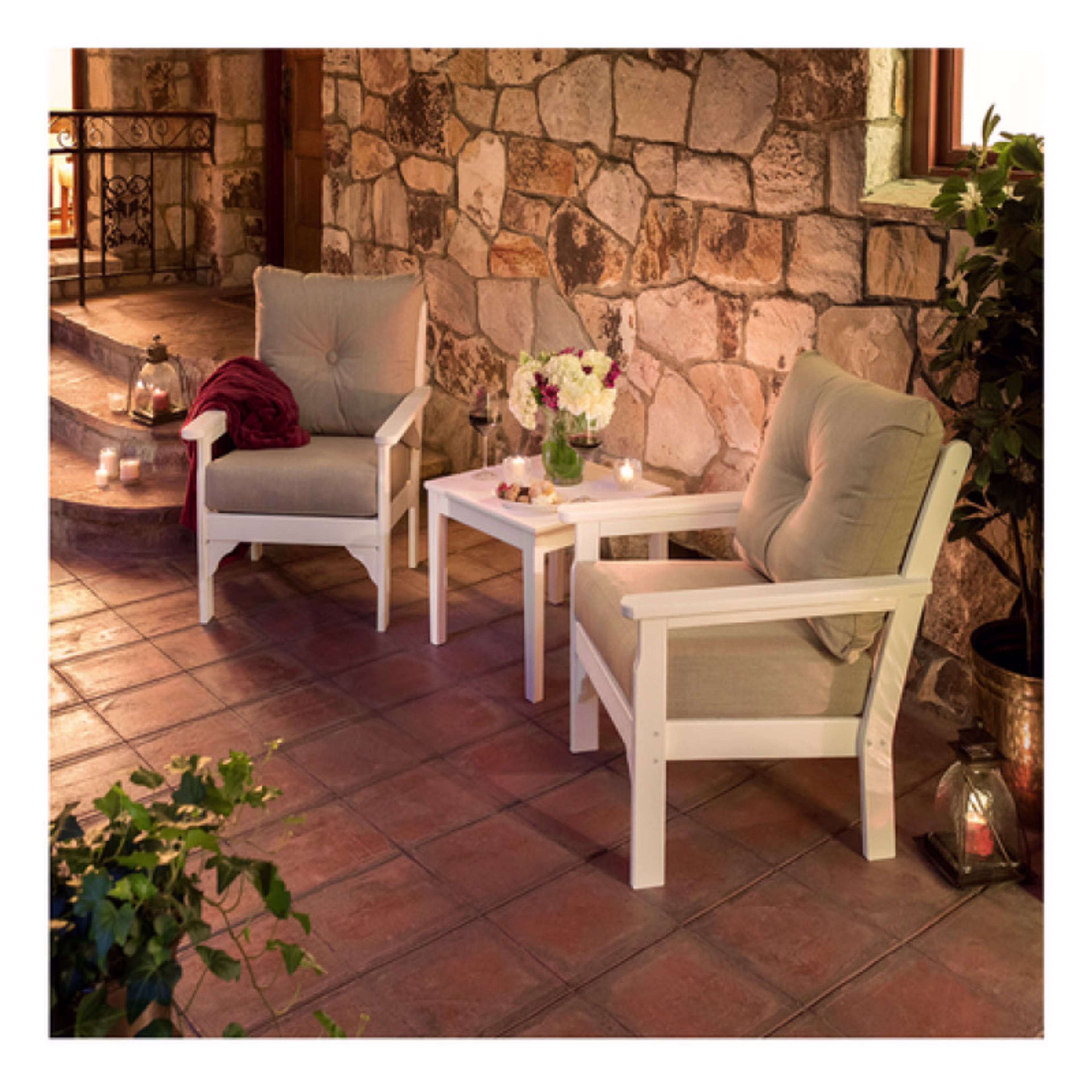 Polywood Vineyard 3-Piece Deep Seating Set