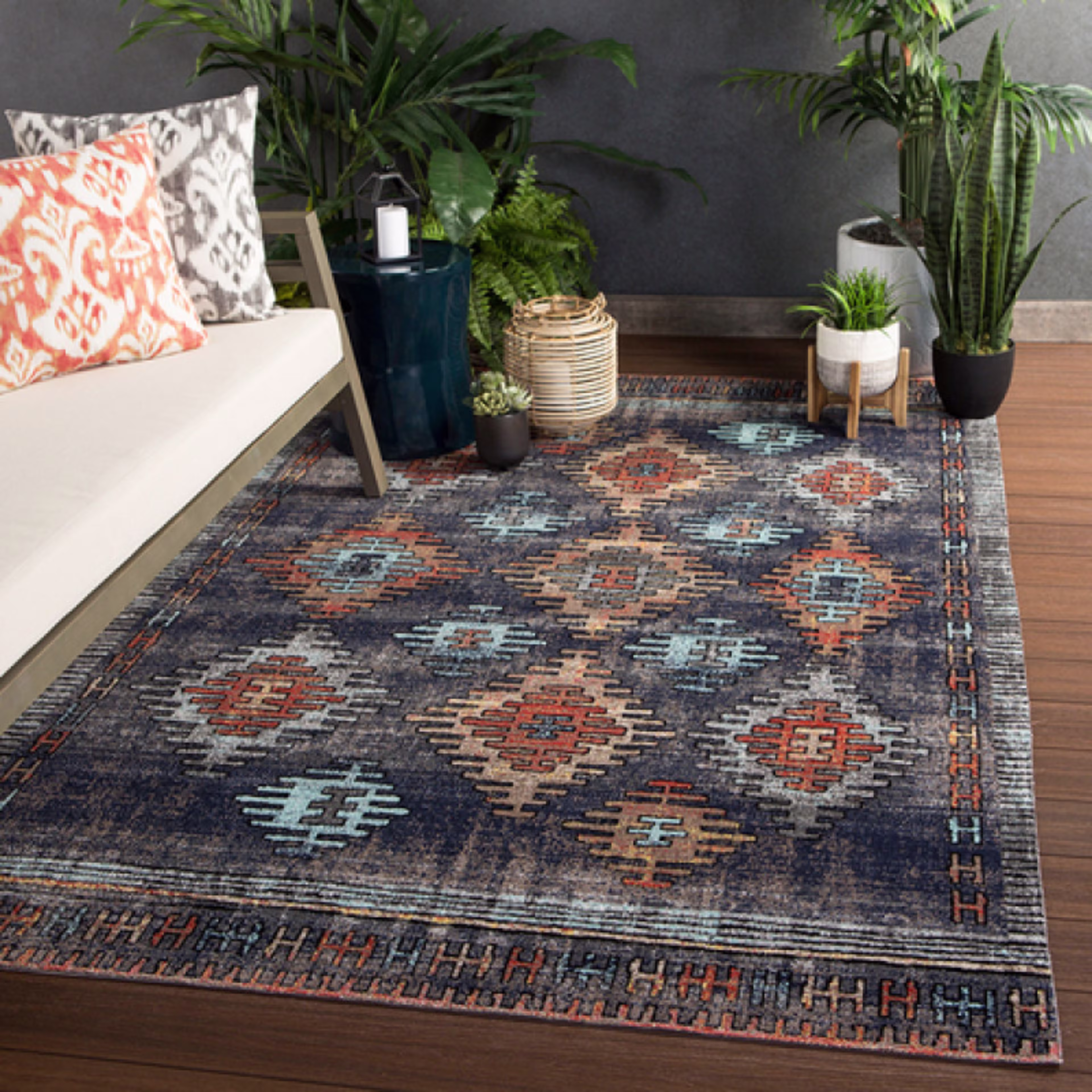 Jaipur Living Polaris Dez Dark Blue Indoor/Outdoor Rug