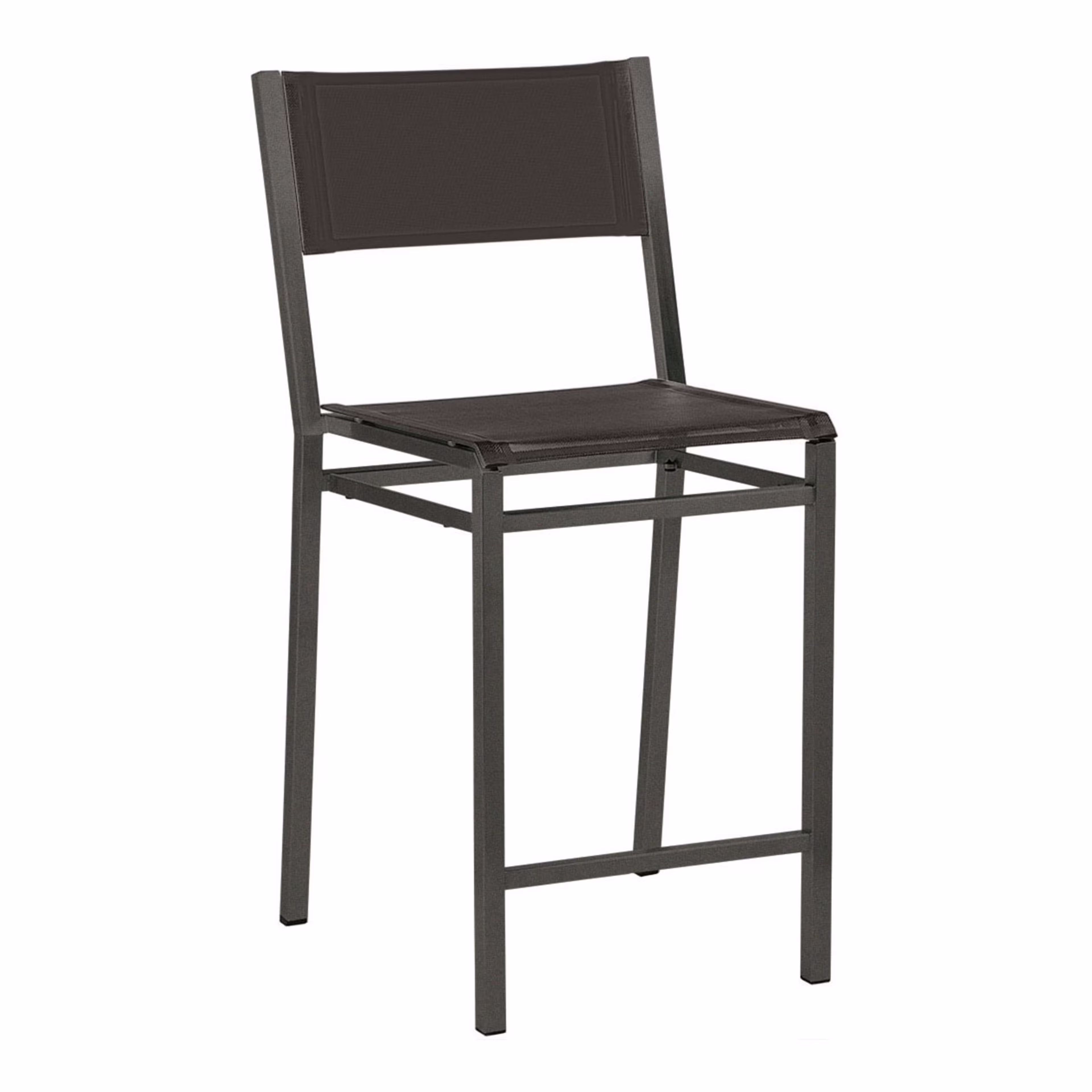 Barlow Tyrie Equinox Stacking Sling Counter Side Chair - Powder Coated