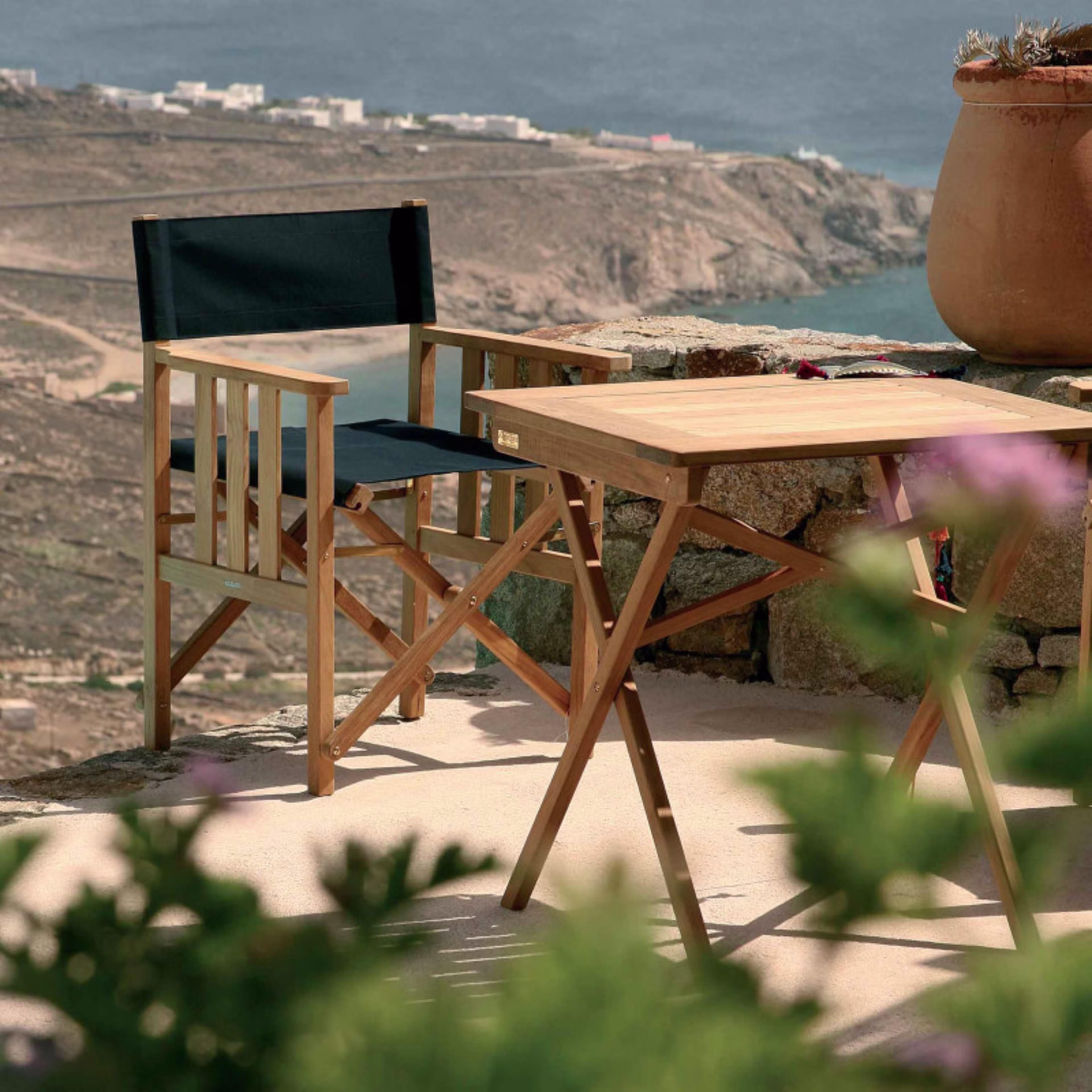 Barlow Tyrie Safari Folding Teak Director's Chair