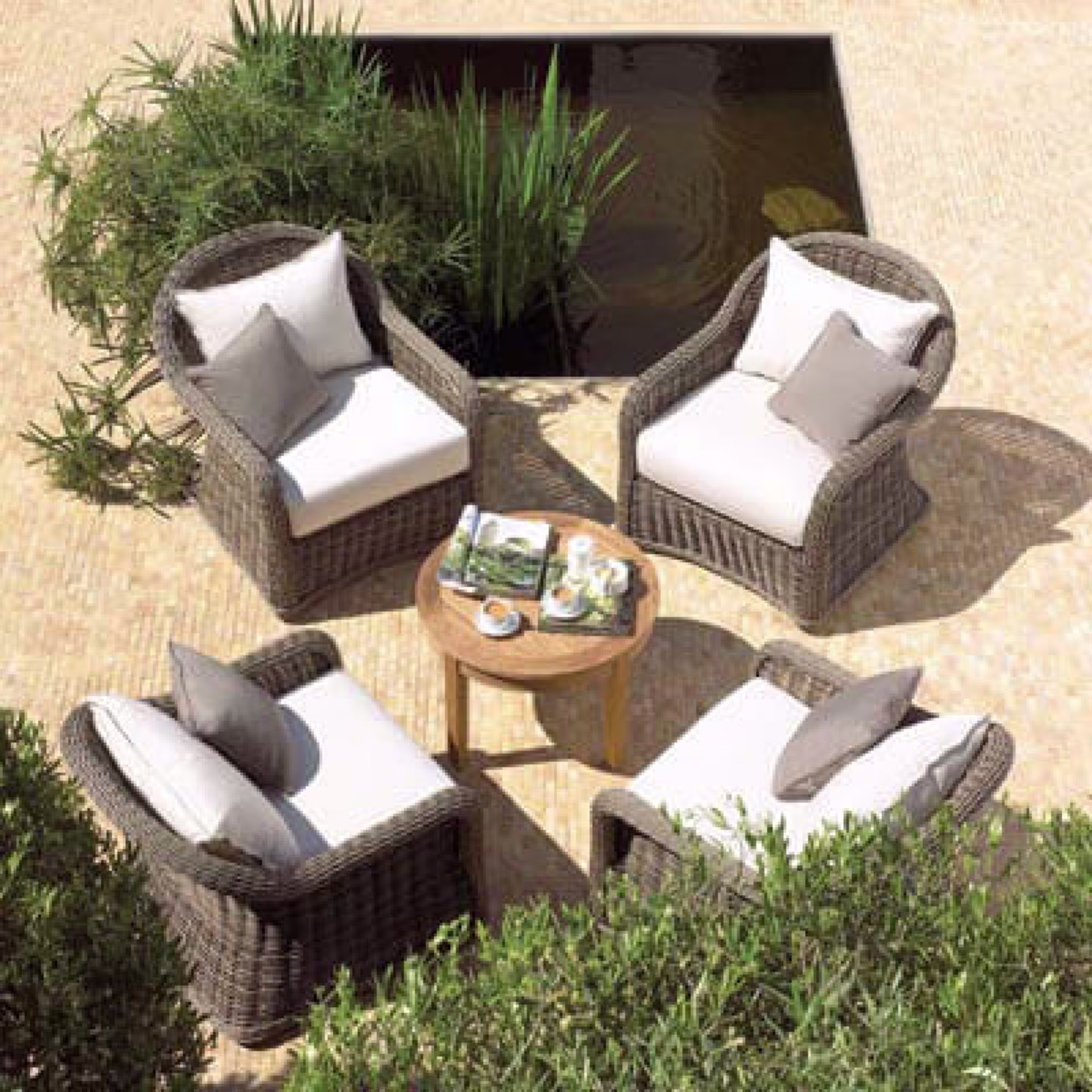 Gloster Havana Deep Seating Ottoman Replacement Cushion