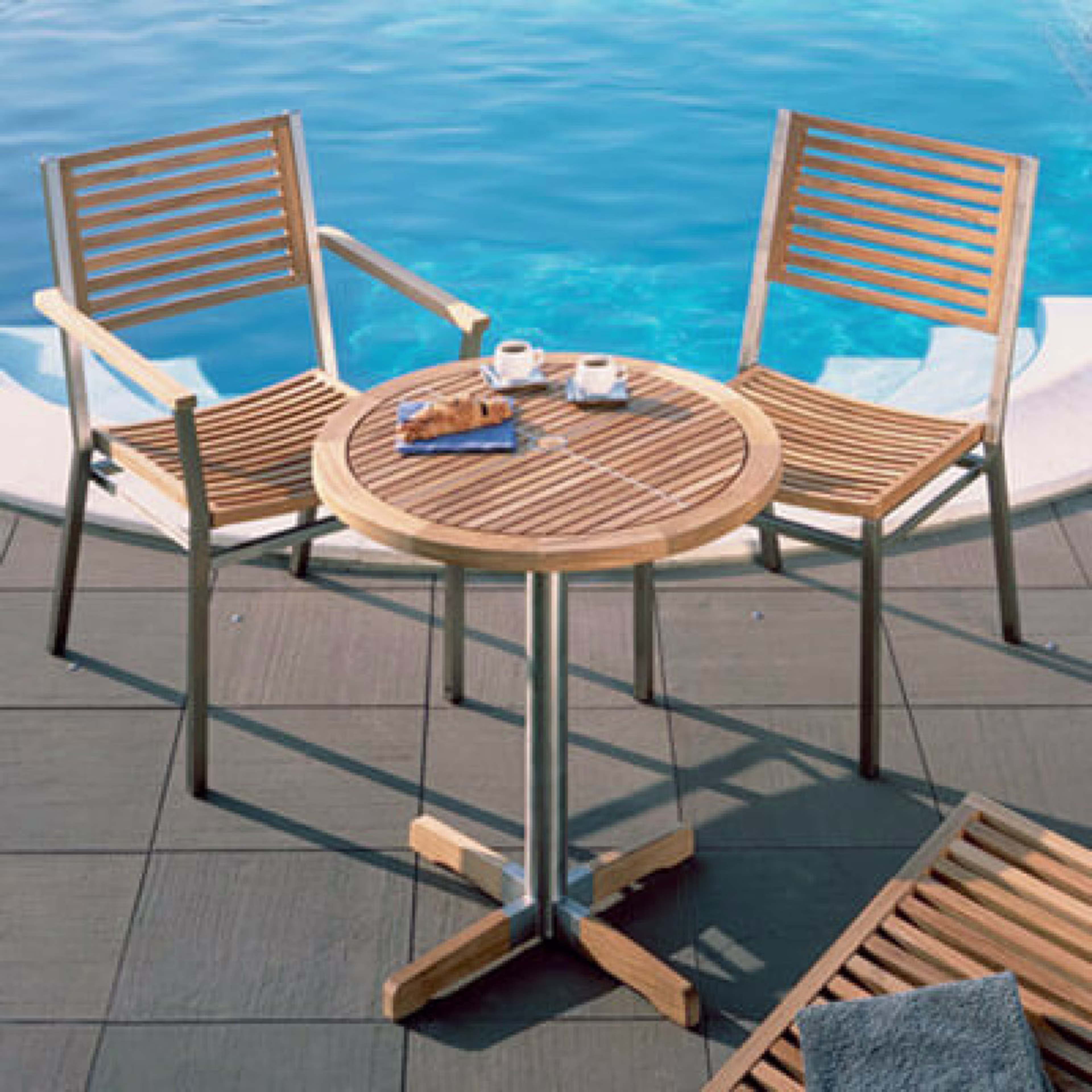 Barlow Tyrie Equinox Stacking Teak Dining Armchair
