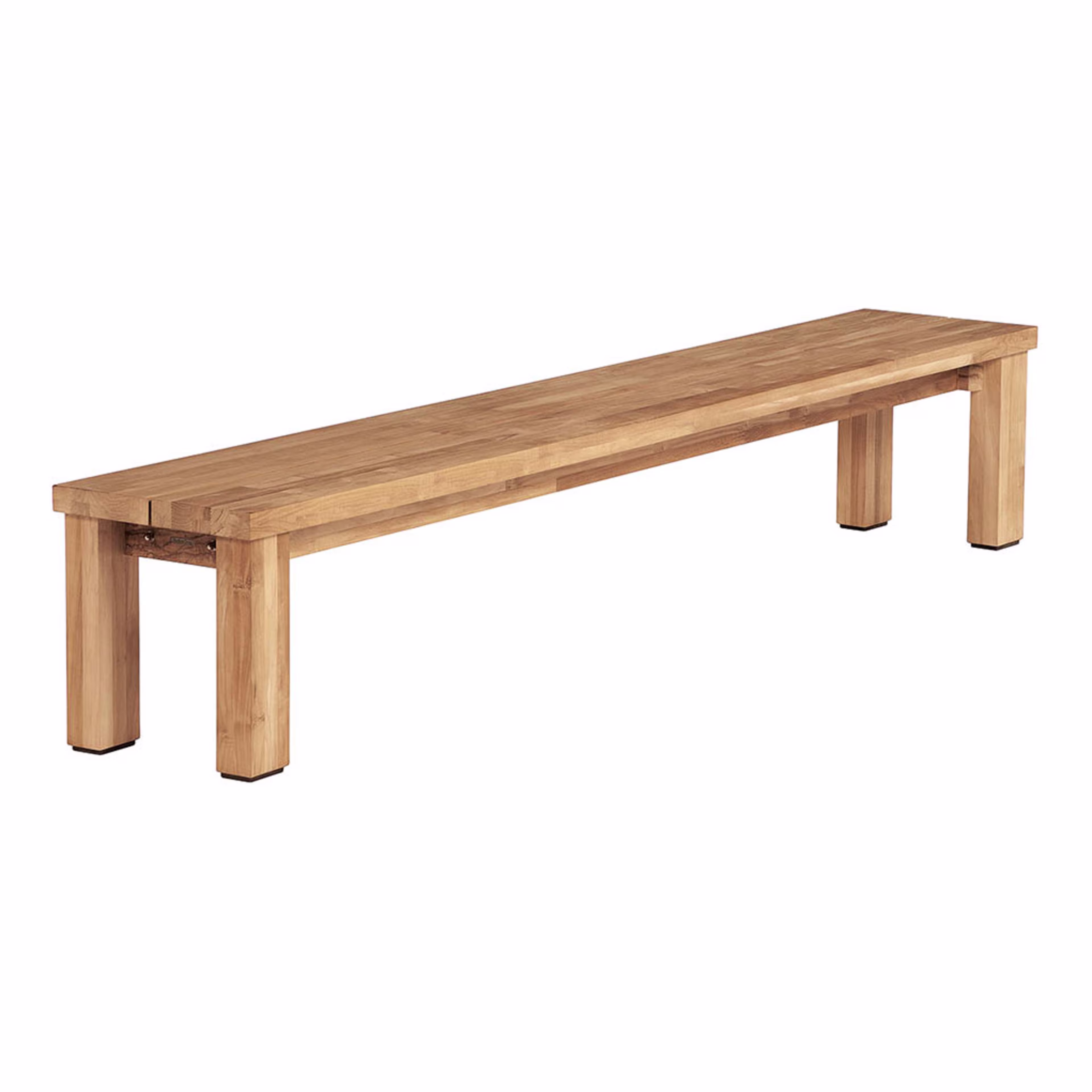 Barlow Tyrie Titan 103" Rustic Backless Teak Bench