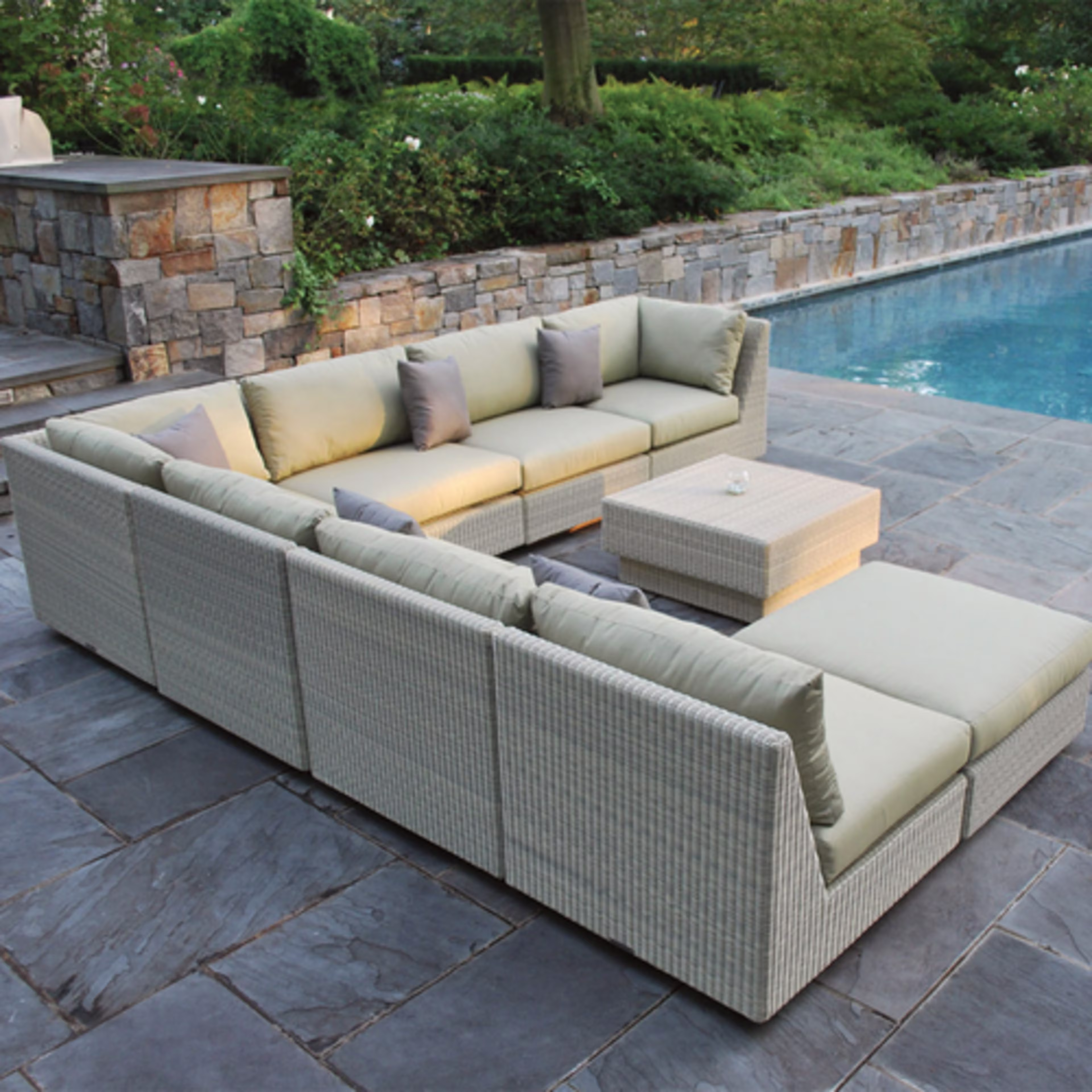 Kingsley Bate Westport 9-Piece Outdoor Sectional Set