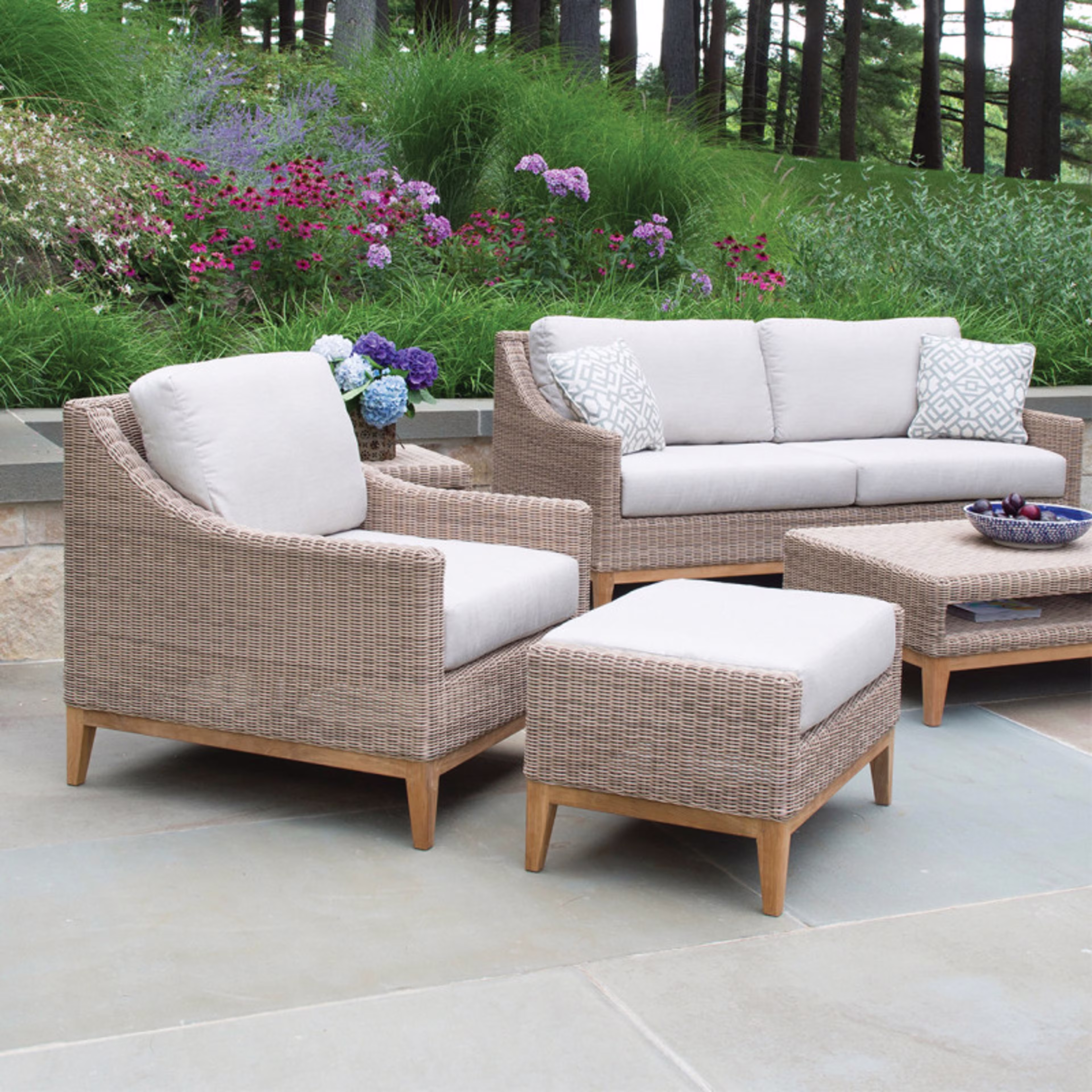 Kingsley Bate Frances Woven Lounge Chair