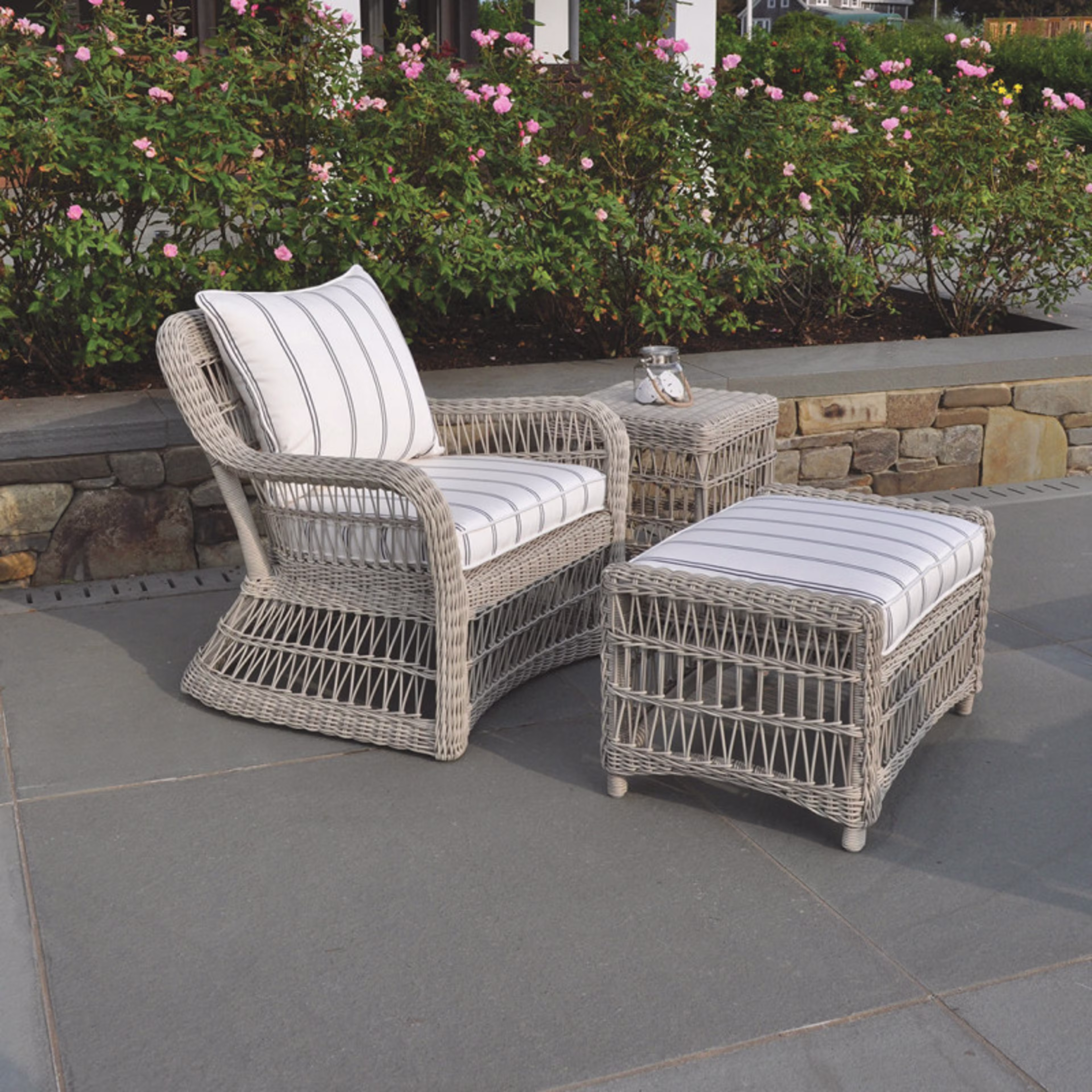Kingsley Bate Southampton Woven Ottoman