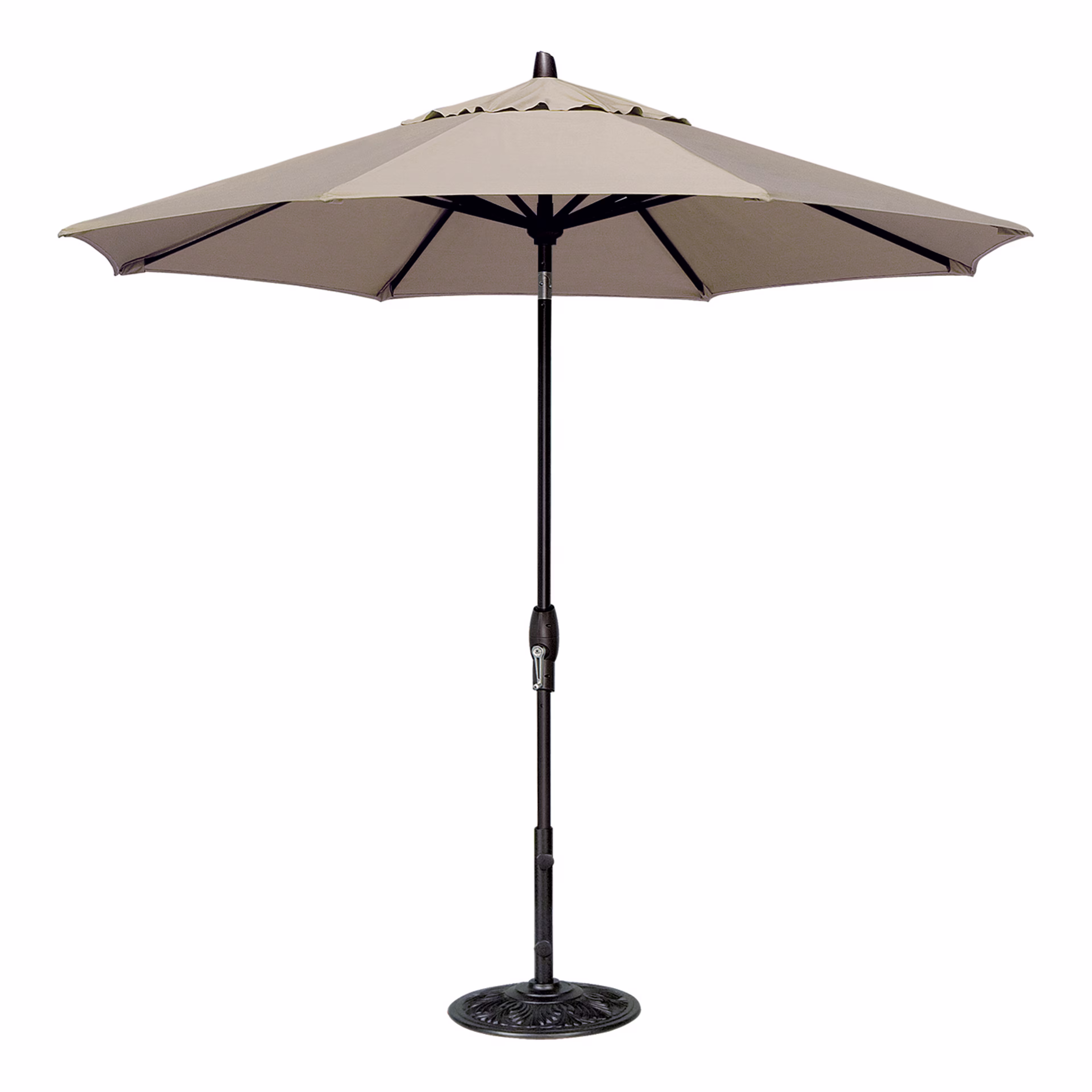 Treasure Garden Auto Tilt 9' Octagonal Aluminum Market Patio Umbrella
