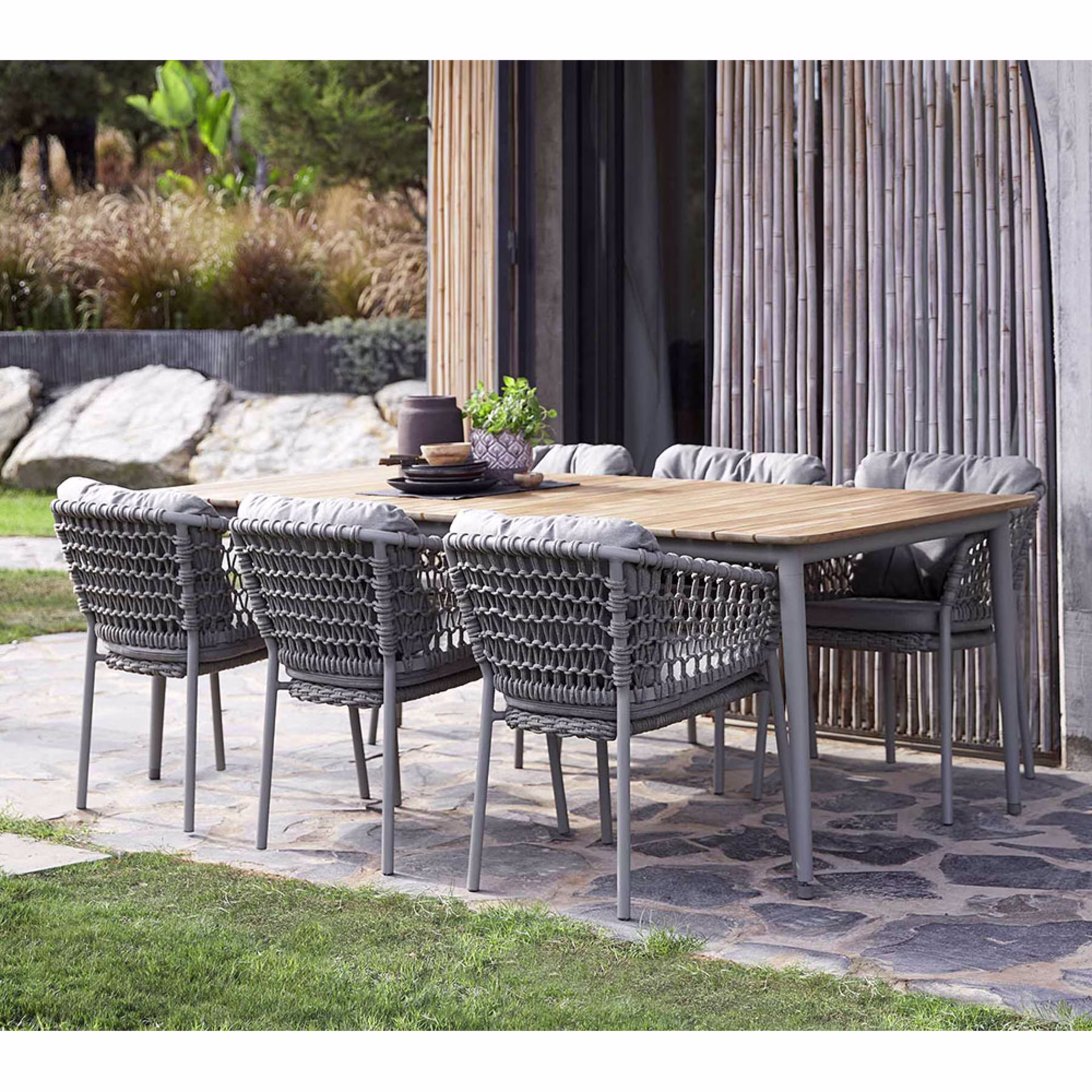 Cane-line Core/Ocean 7-Piece Rectangular Patio Dining Set