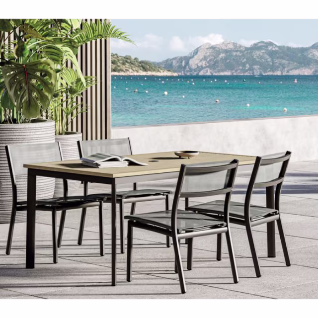 Gloster Metz Stacking Sling Dining Side Chair