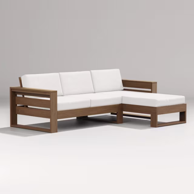 Polywood Latitude 2-Piece Right Chaise Outdoor Sectional Sofa