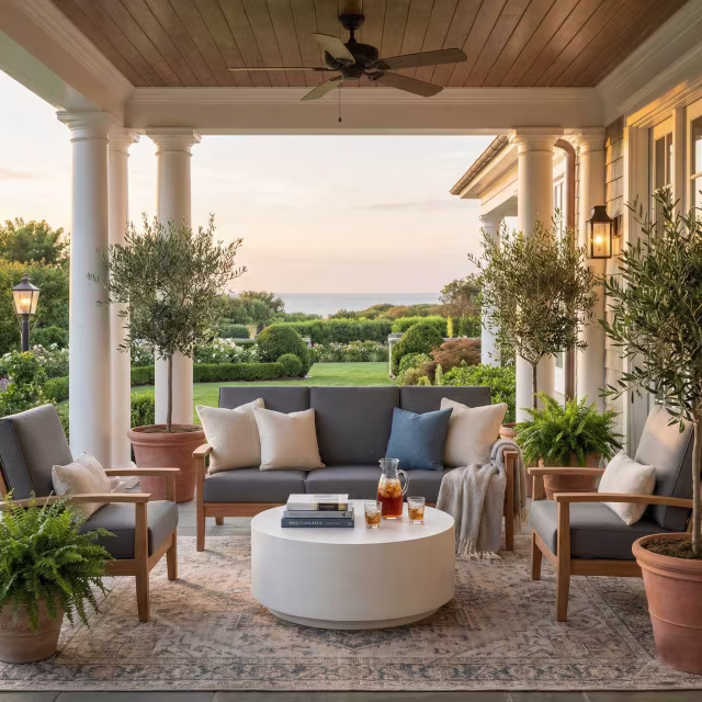 POVL Outdoor Calera 3-Piece Reclining Lounge Chair and Sofa Outdoor Lounging Set