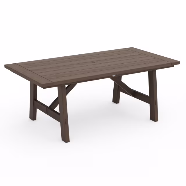 Polywood Rustic Farmhouse 75" Rectangular Dining Table