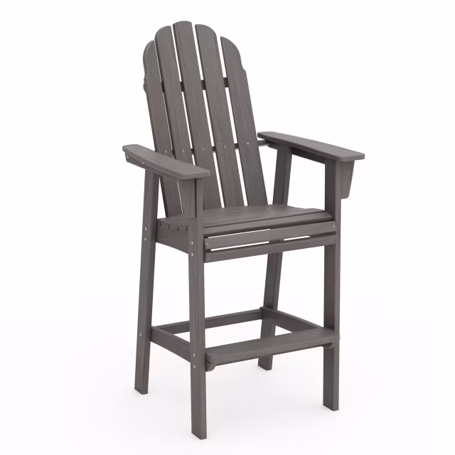 Polywood Vineyard Curveback Adirondack Bar Armchair