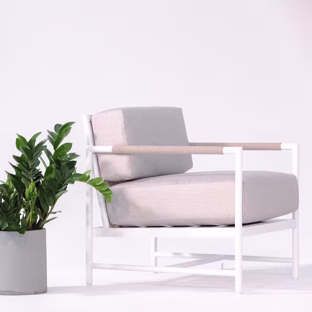 Sunset West Sabbia Aluminum Club Chair